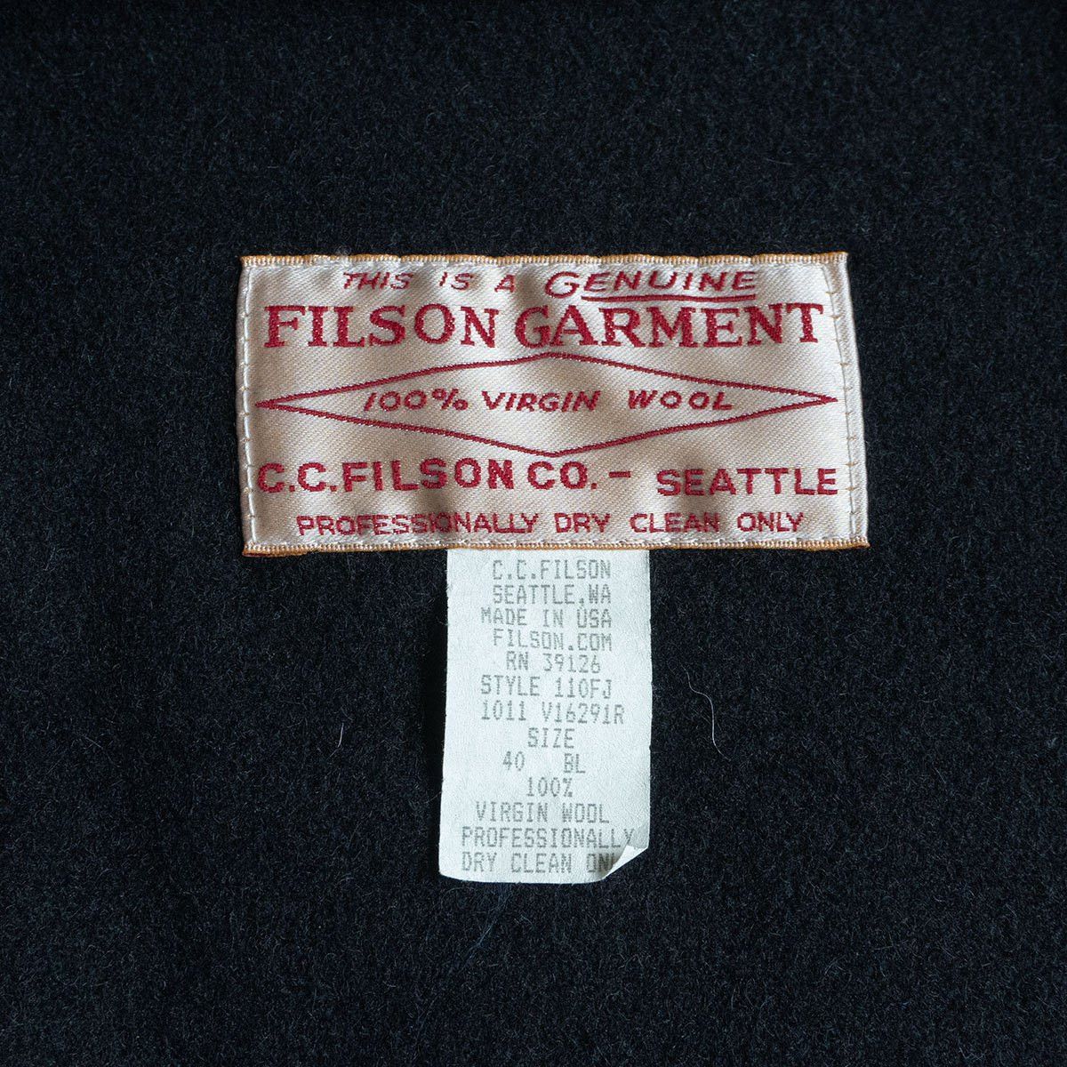 Filson Filson Wool Cruiser Jacket Black Size 40 Size US XXS / EU 40 - 5 Thumbnail