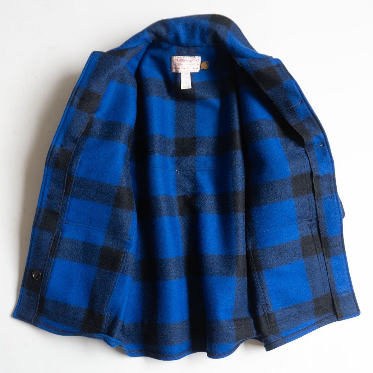 Filson Filson Double Mackinaw Cruiser Jacket Blue Size 40 Size US XXS / EU 40 - 3 Thumbnail