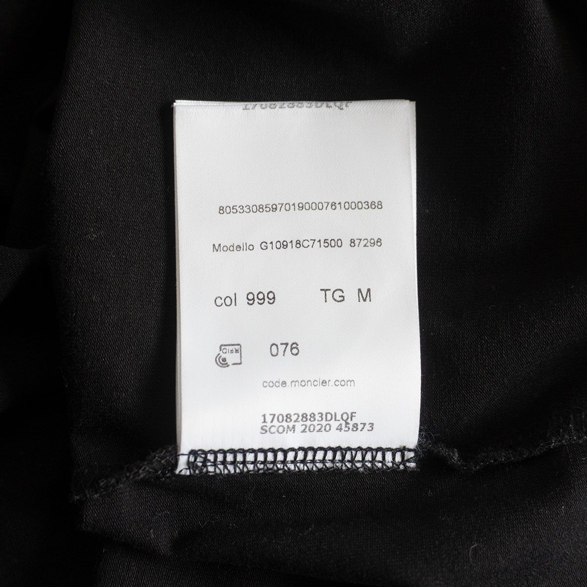 Moncler Moncler V-neck T-shirt Black Size M Size US M / EU 48-50 / 2 - 9 Thumbnail