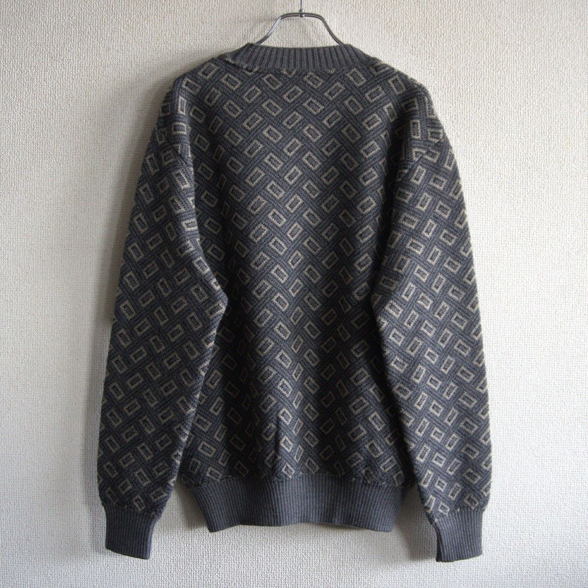 Giorgio Armani Giorgio Armani 90S Patterned Wool Knit Sweater Size M Size US M / EU 48-50 / 2 - 3 Thumbnail