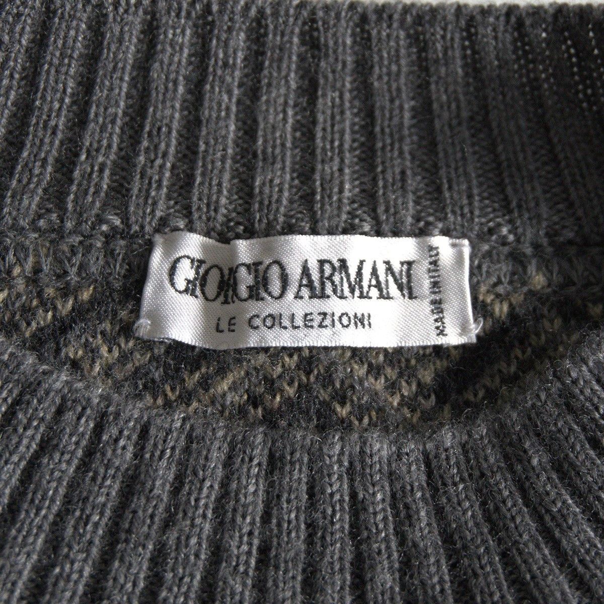 Giorgio Armani Giorgio Armani 90S Patterned Wool Knit Sweater Size M Size US M / EU 48-50 / 2 - 2 Thumbnail