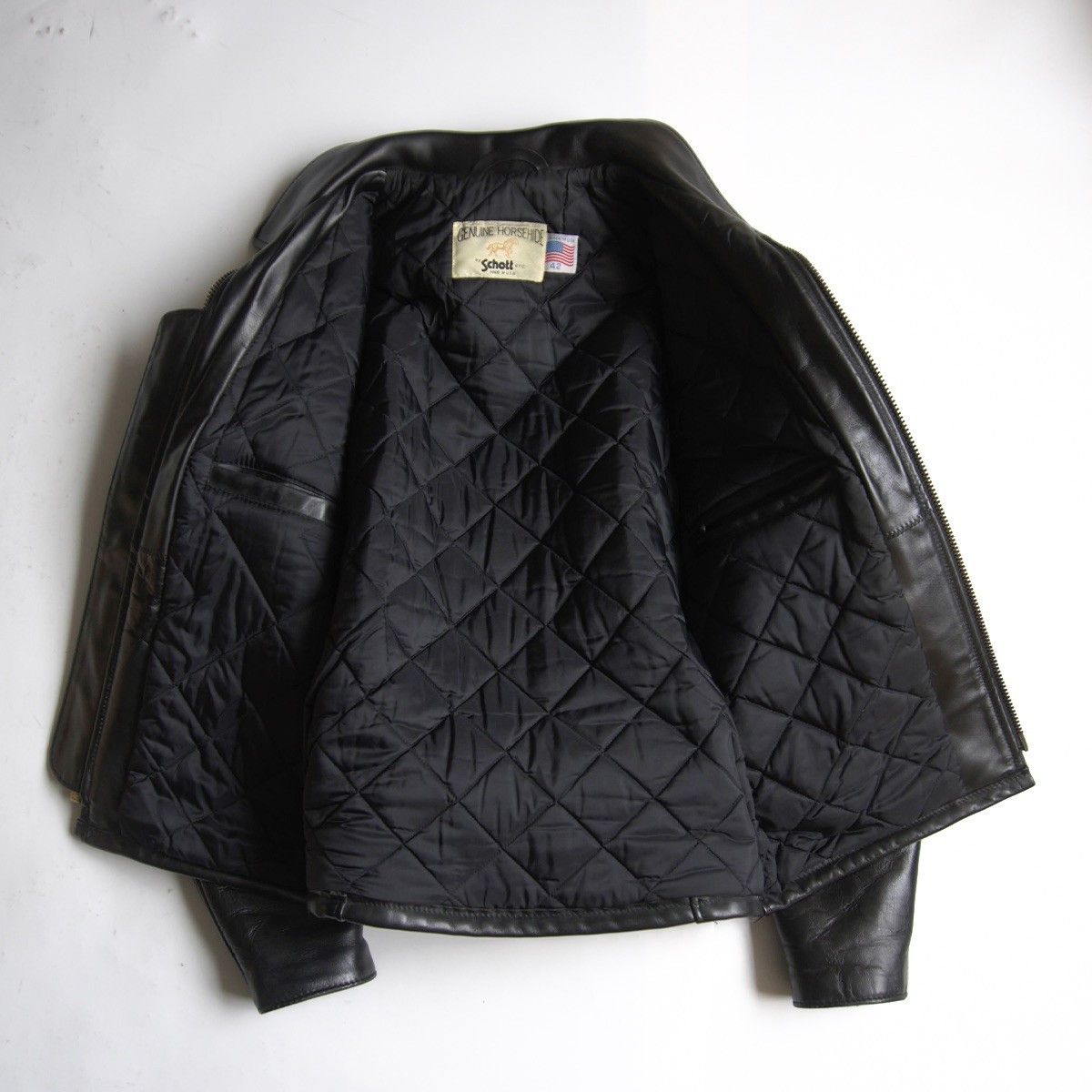 Schott Schott 689H RIDERS HORSEHIDE Jacket Size 42 Size US XS / EU 42 / 0 - 3 Thumbnail