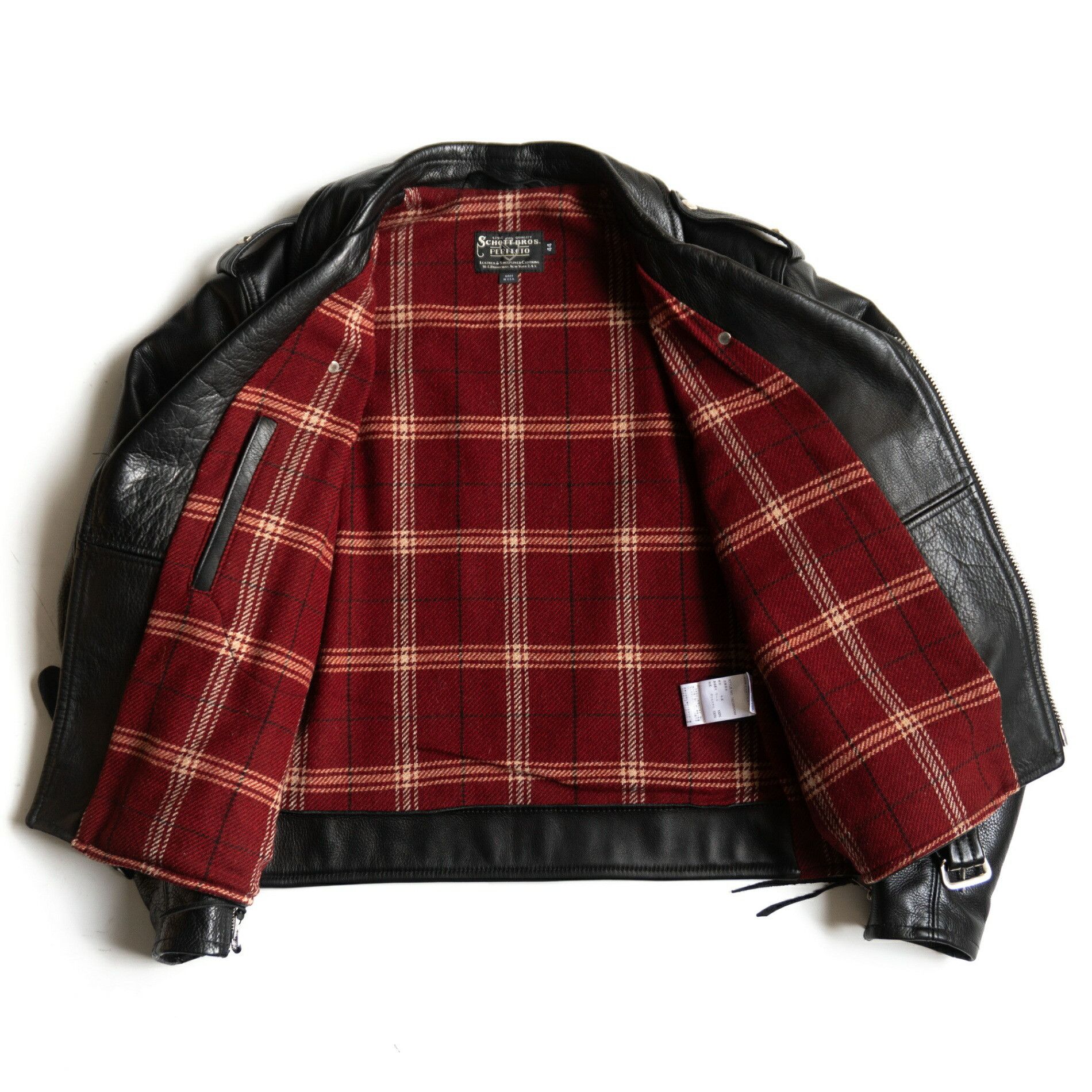 Schott Schott D-Pocket Double Rider Riders Jacket Size 44 Size US S / EU 44-46 / 1 - 3 Thumbnail