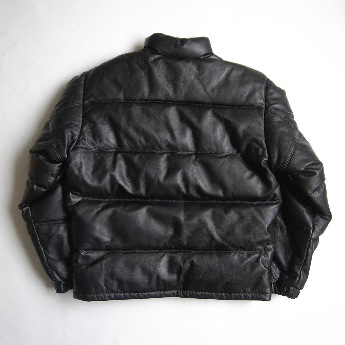Schott Schott Leather Down Jacket Black Size 38 Size US XXL / EU 58 / 5 - 2 Thumbnail