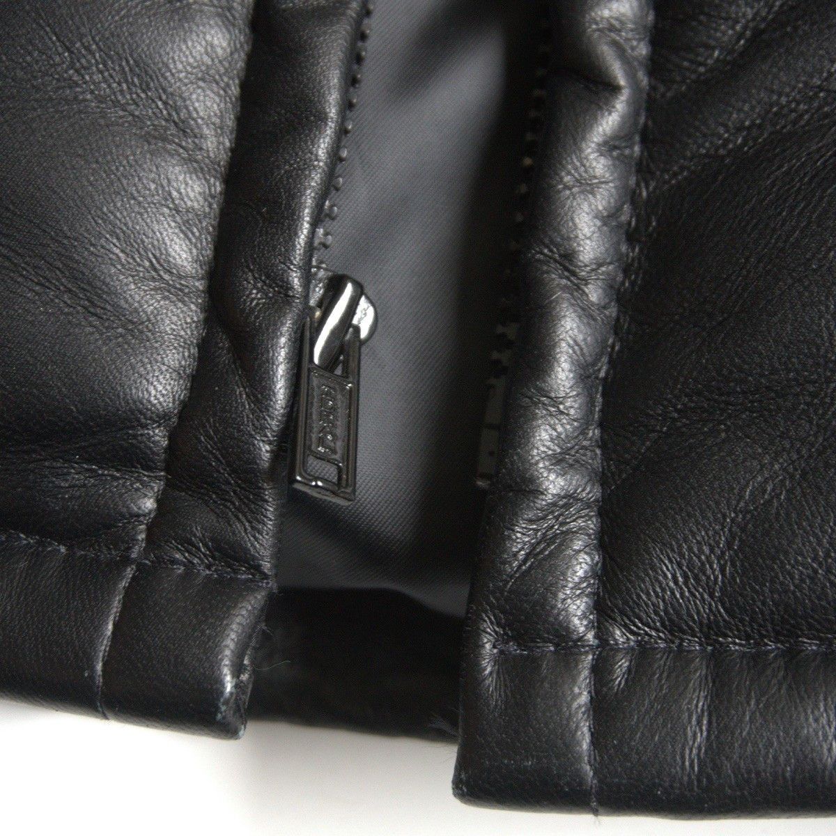 Schott Schott Leather Down Jacket Black Size 38 Size US XXL / EU 58 / 5 - 5 Thumbnail