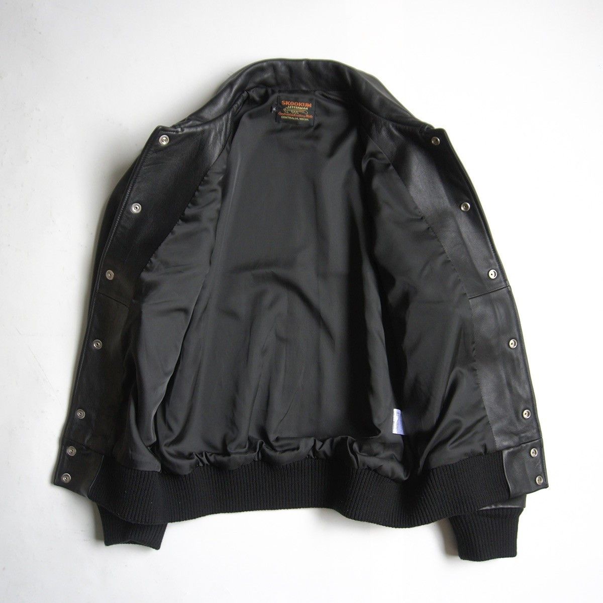 Skookum Skookum Byron Collar Leather Jacket Black Size M Size US M / EU 48-50 / 2 - 3 Thumbnail