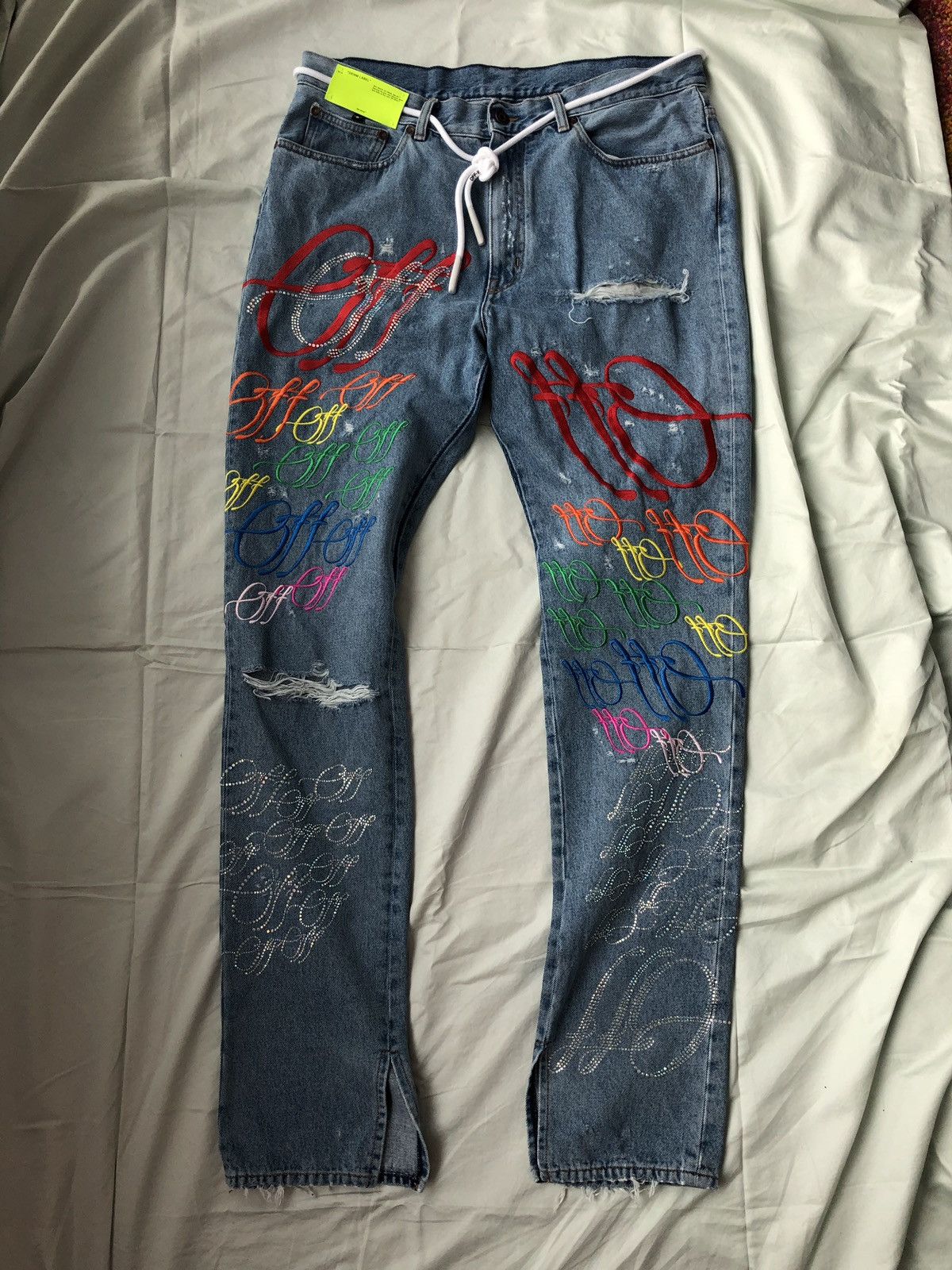 Ev Bravado × Off-White Off-White X EV BRAVADO rainbow crystal 