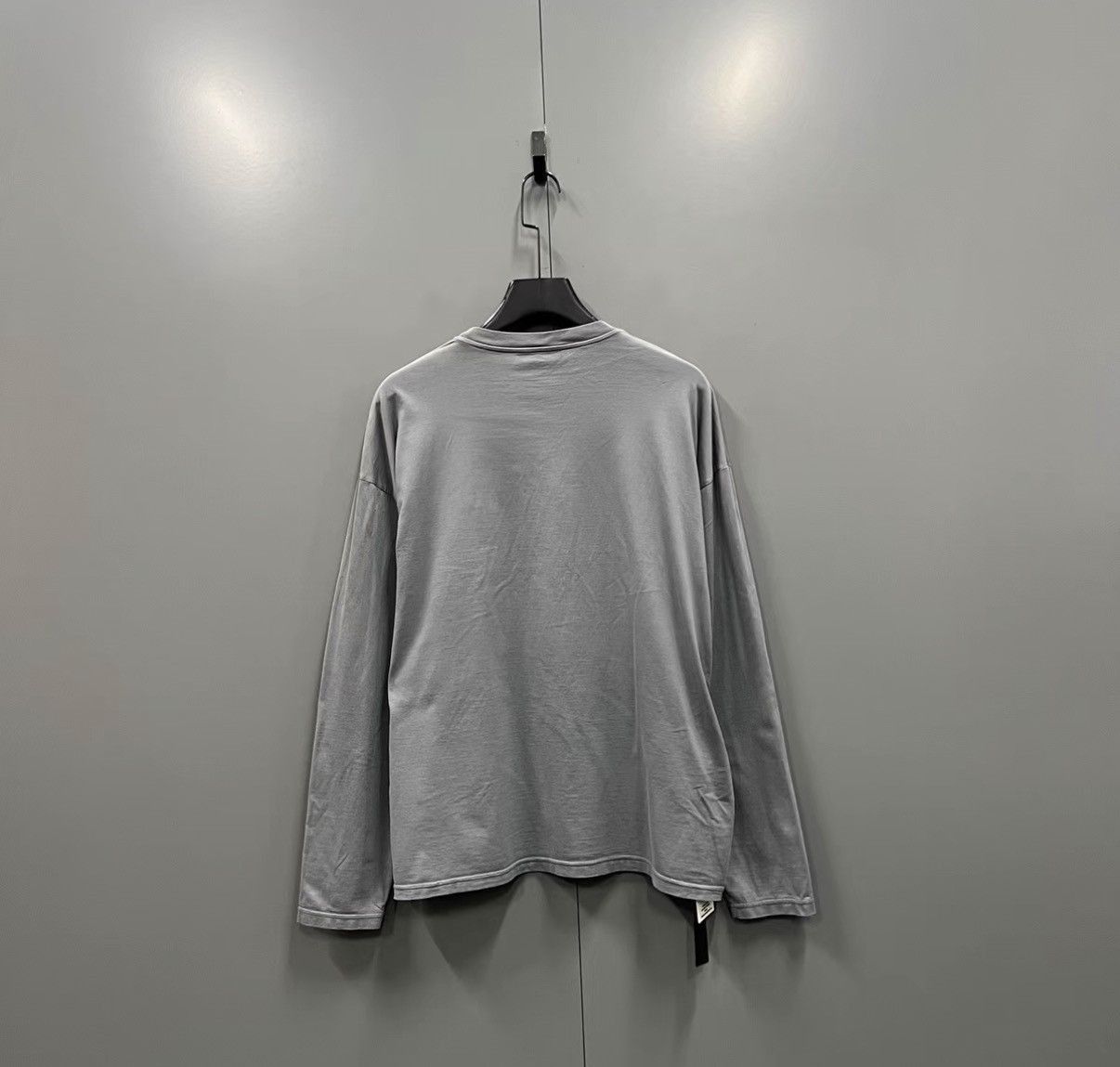 Miu Miu Light Gray Embroidered Logo Long Sleeve Top Size US S / EU 44-46 / 1 - 2 Thumbnail