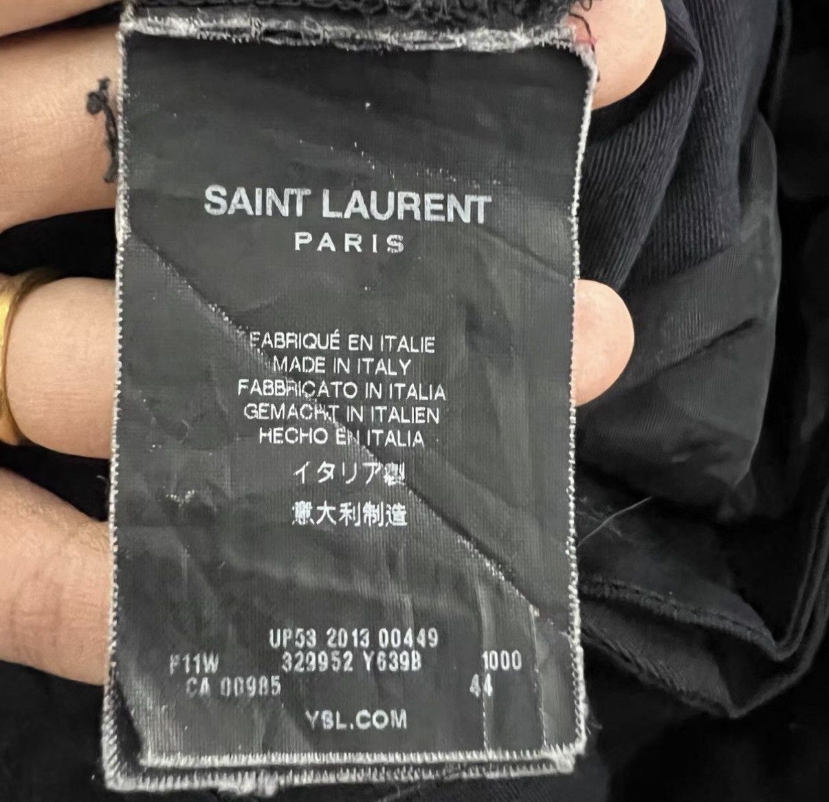 Saint Laurent Paris Elegant Black Dress Pants Size 28 Size US 28 / EU 44 - 4 Thumbnail