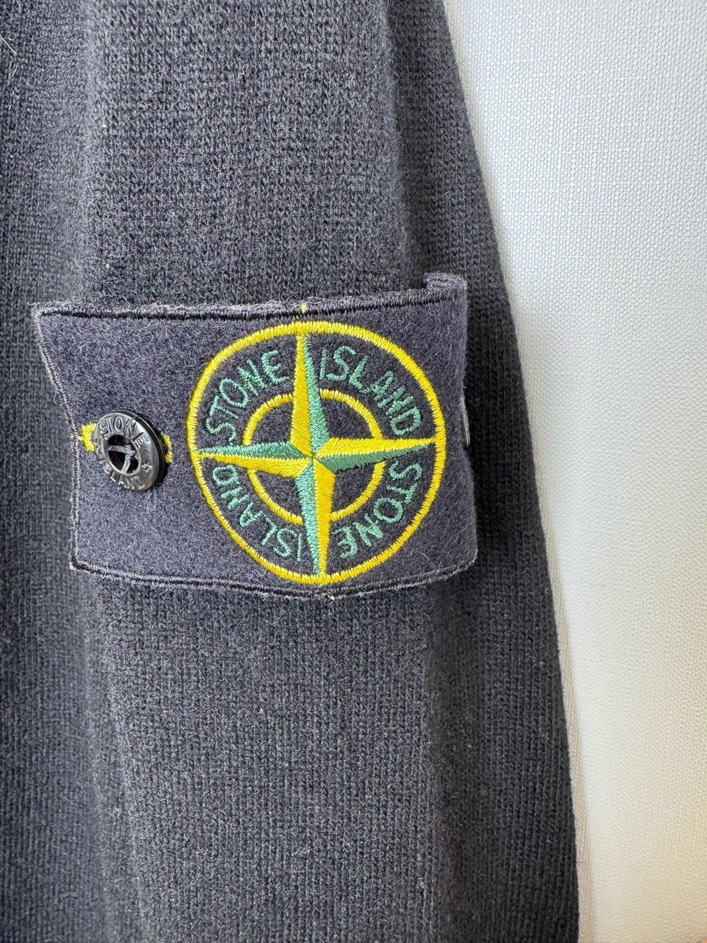 Stone Island Classic Black Crew Sweatshirt with Badge Size US XL / EU 56 / 4 - 4 Thumbnail