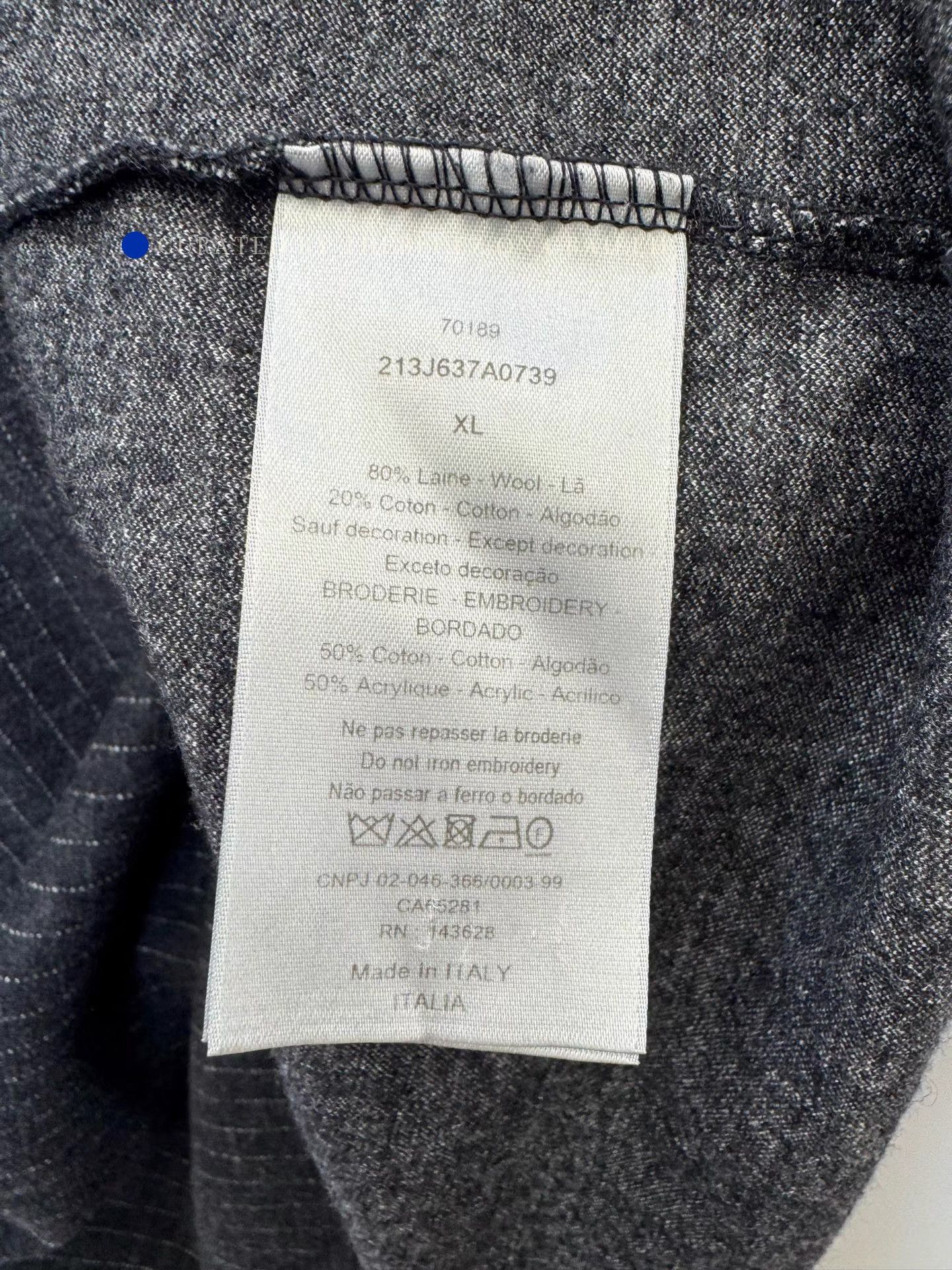 Dior Stripe Knit Short Sleeve Tee with Pocket Size US XL / EU 56 / 4 - 4 Thumbnail