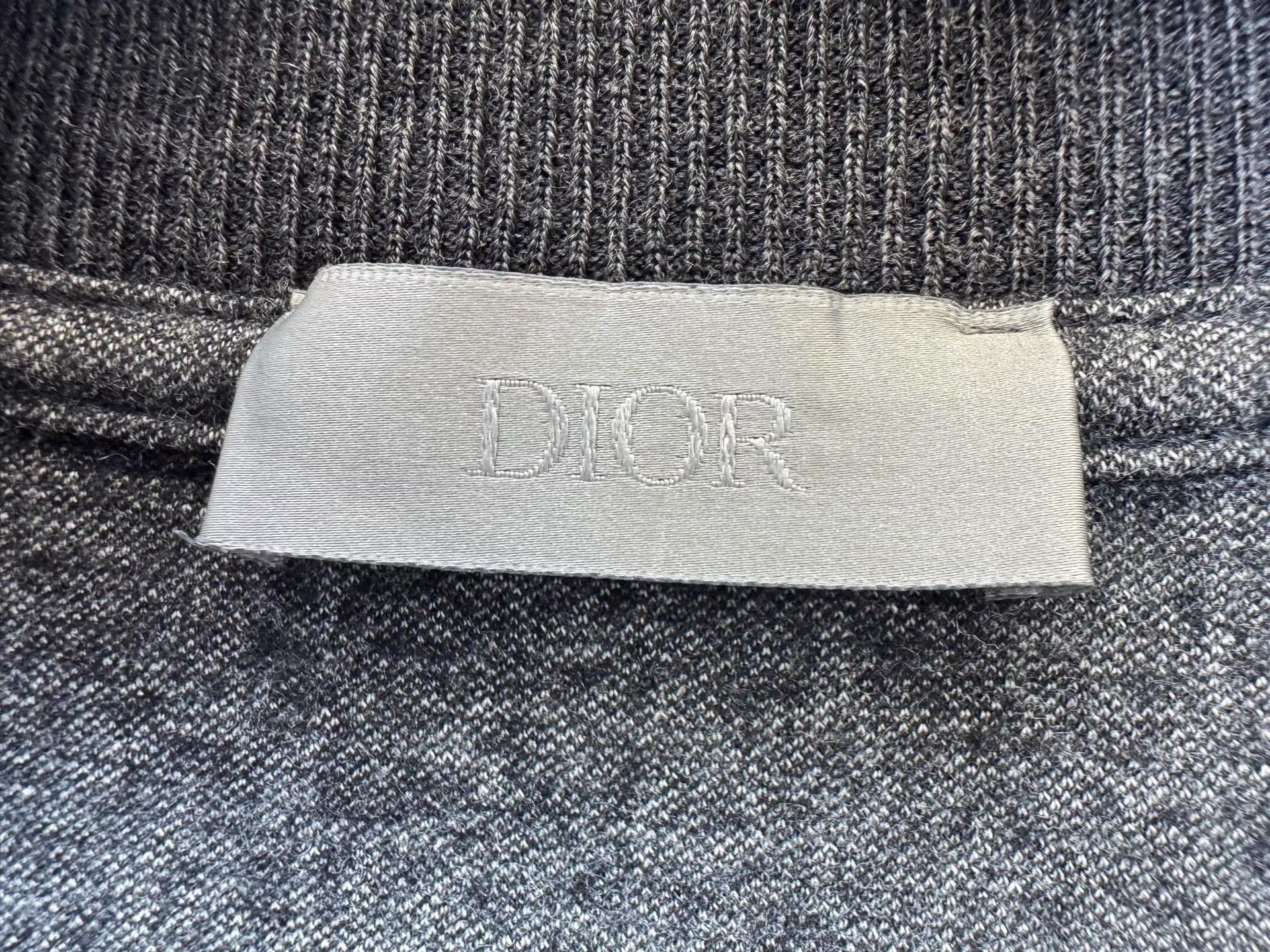 Dior Stripe Knit Short Sleeve Tee with Pocket Size US XL / EU 56 / 4 - 3 Thumbnail