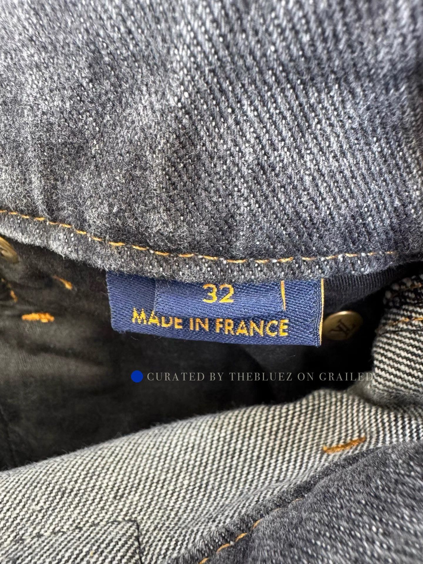 Louis Vuitton Gray Patchwork Straight Pants K36 Size US 32 / EU 48 - 3 Thumbnail
