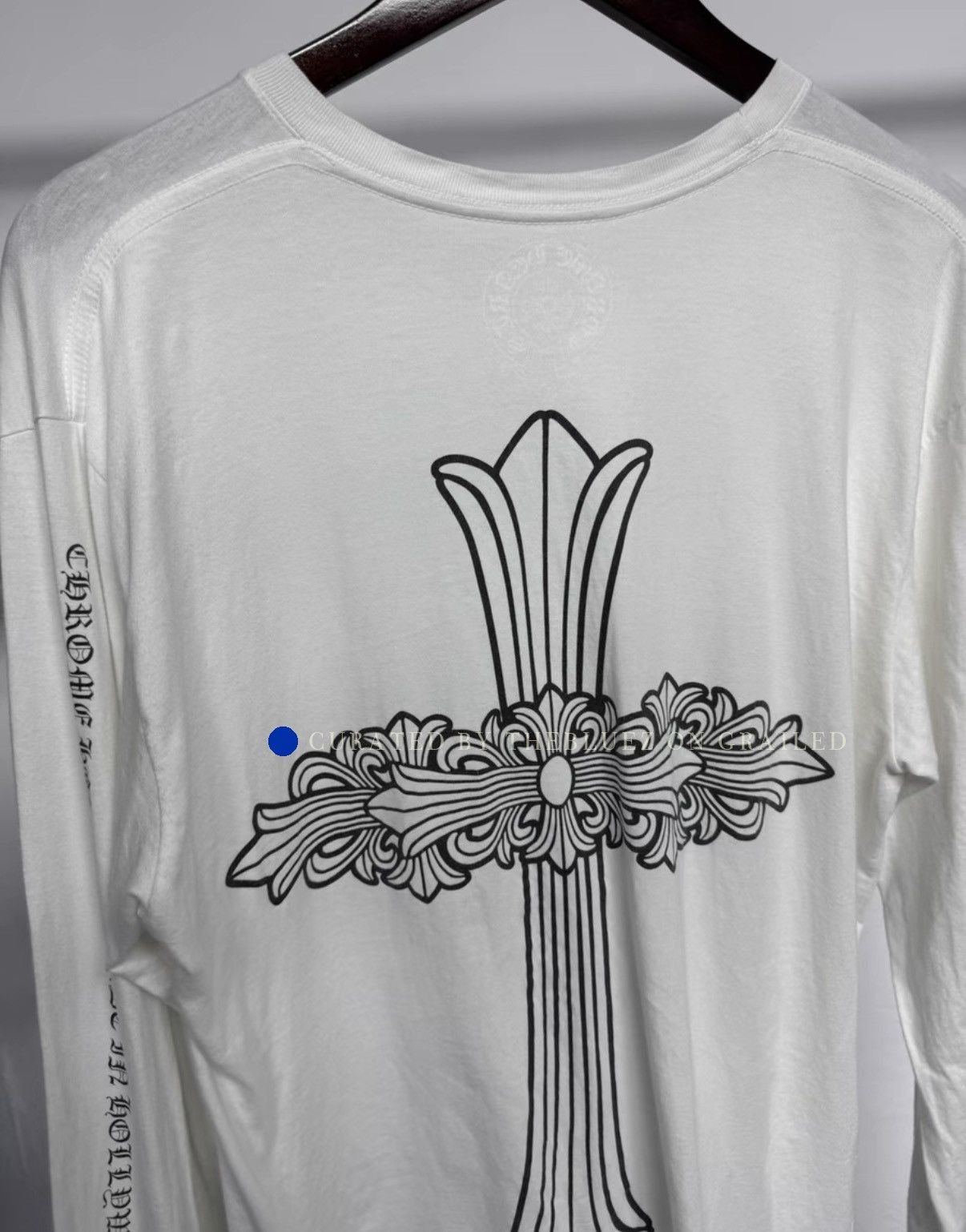 Chrome Hearts Sanskrit & Cross Vine Long Sleeve T-shirt Size US L / EU 52-54 / 3 - 7 Thumbnail