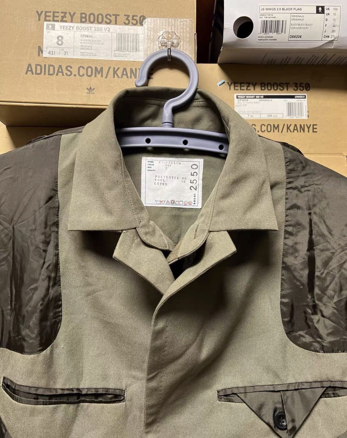 Sacai Layered Mixed Material Jacket Size US M / EU 48-50 / 2 - 3 Thumbnail