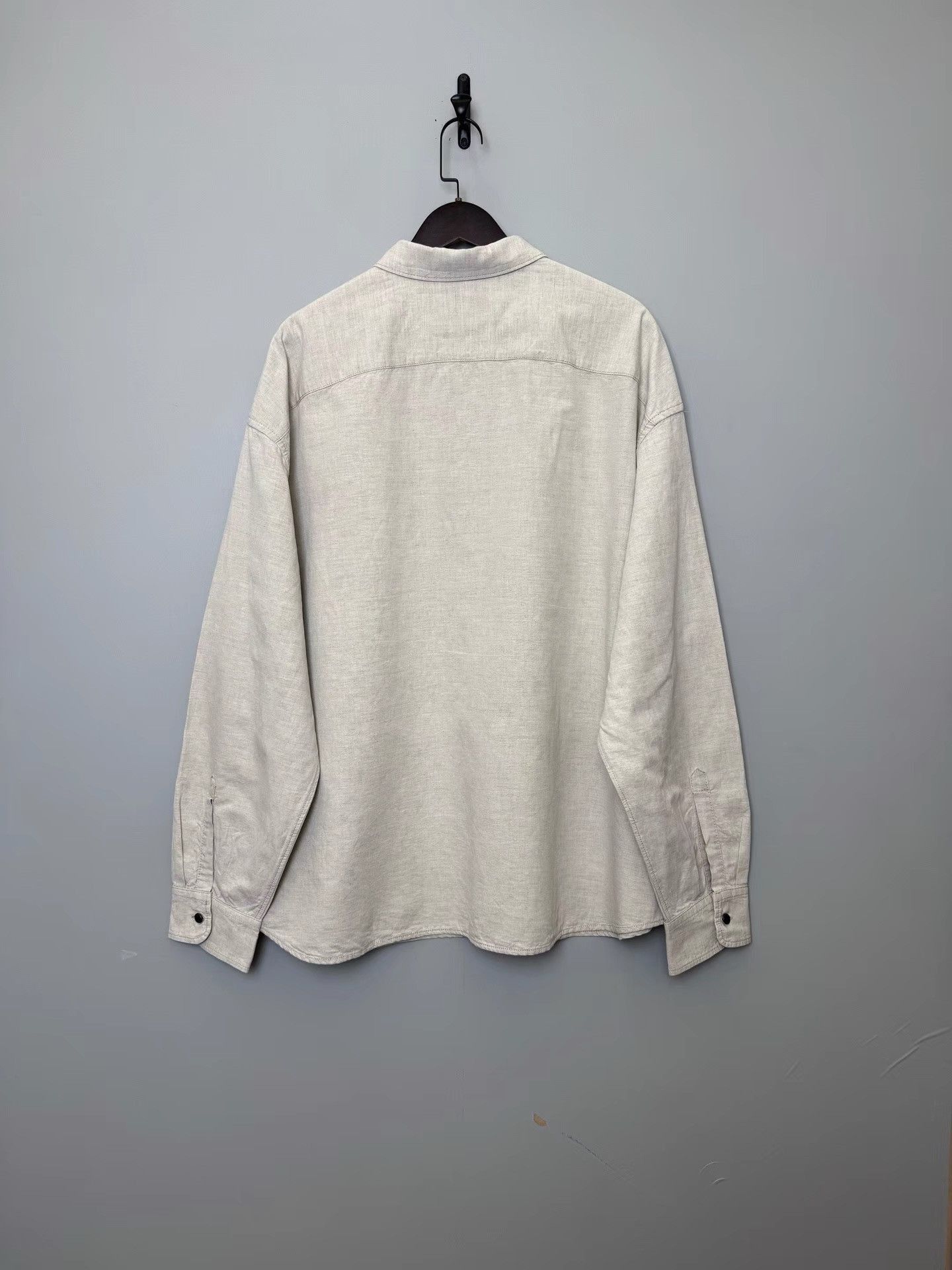 Prada Chambray Jacket with Metal Logo Size US L / EU 52-54 / 3 - 2 Thumbnail