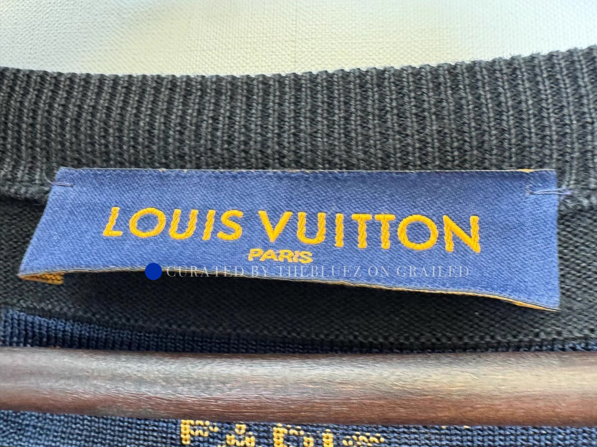 Louis Vuitton Black Jacquard Knit Tee in XL Size Size US XL / EU 56 / 4 - 3 Thumbnail