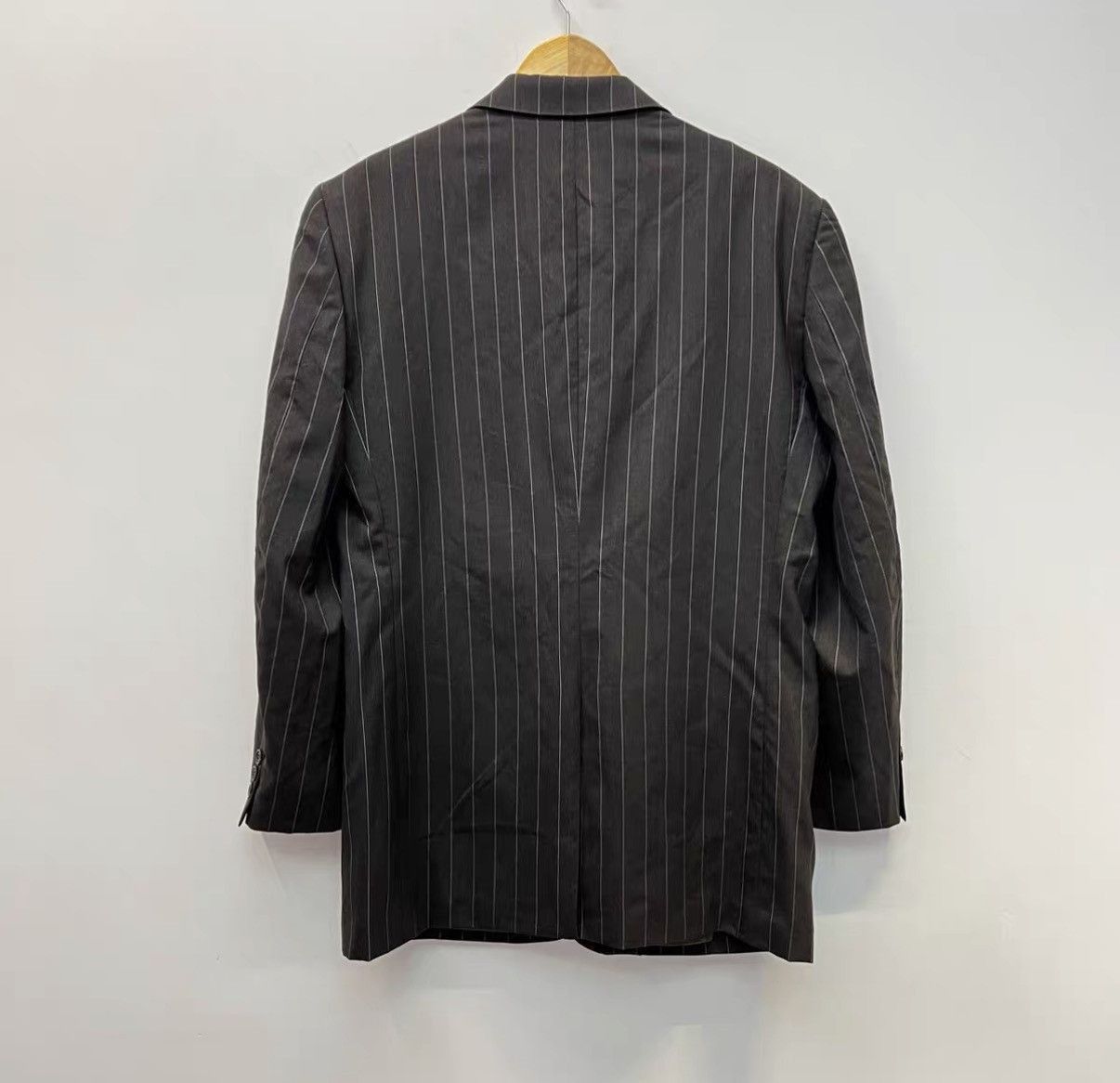 Valentino Elegant Black Striped Blazer Size US M / EU 48-50 / 2 - 2 Thumbnail