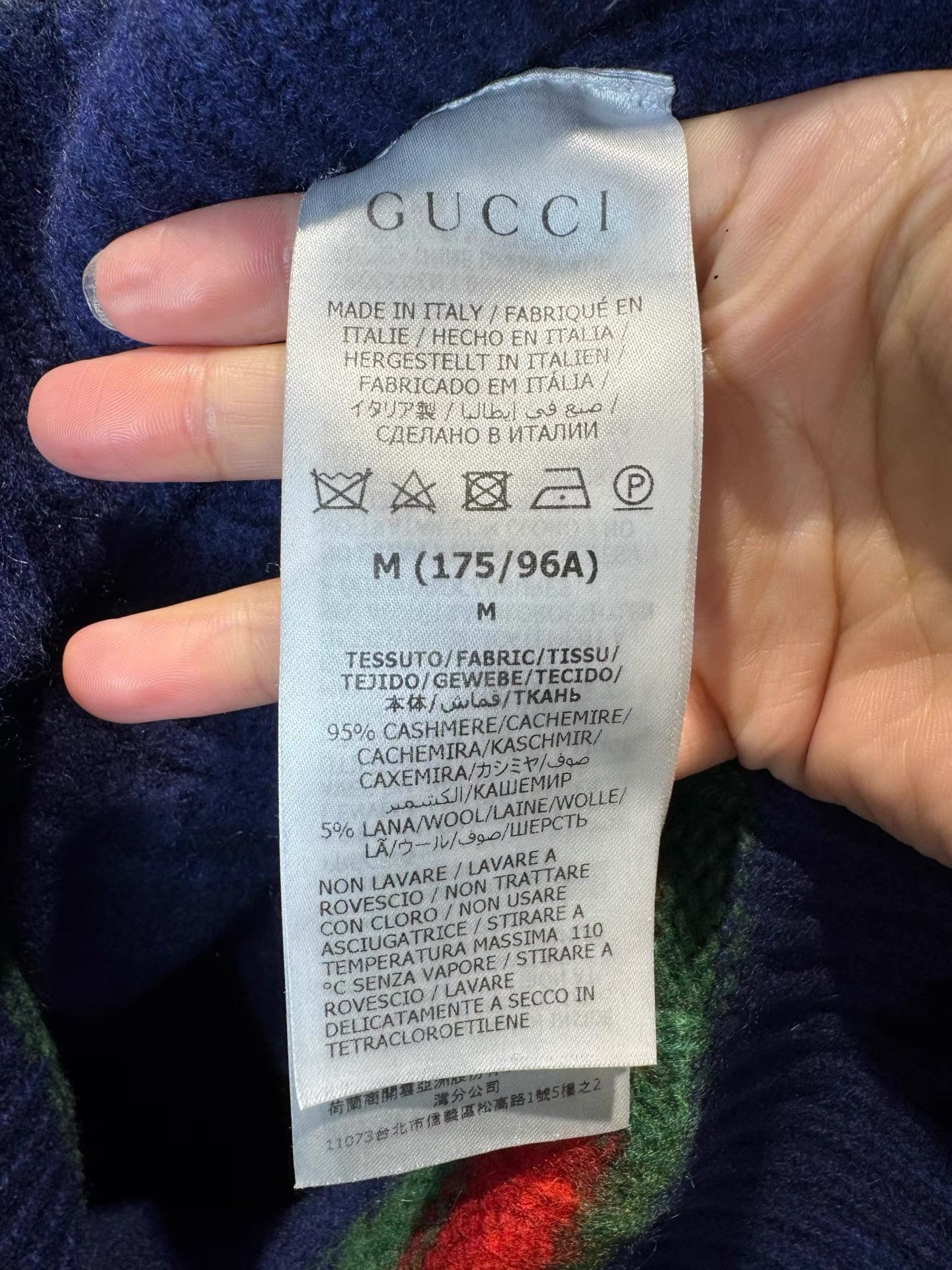 Gucci Cashmere Crew Neck Sweater in Blue Size US M / EU 48-50 / 2 - 4 Thumbnail