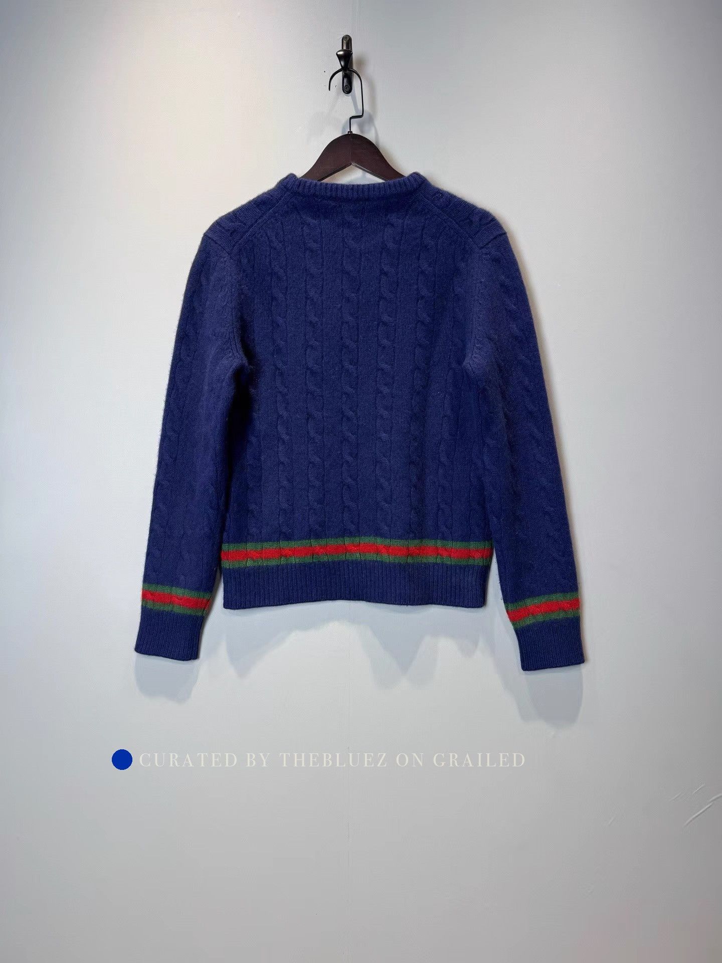 Gucci Cashmere Crew Neck Sweater in Blue Size US M / EU 48-50 / 2 - 2 Thumbnail