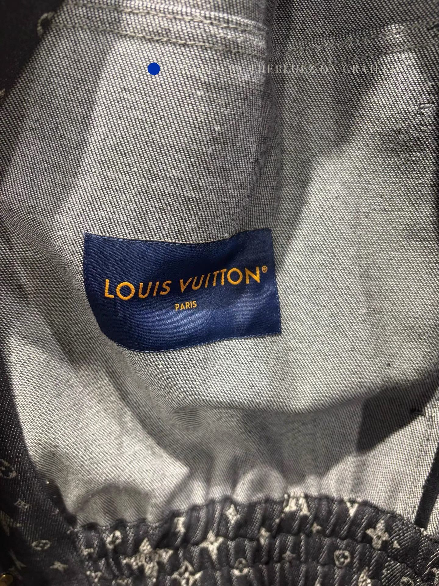 Louis Vuitton Unique Black Full Print Denim Jacket Size US L / EU 52-54 / 3 - 3 Thumbnail