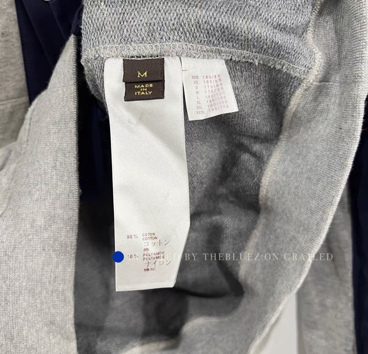 Louis Vuitton Gray Spliced Hooded Jacket Size US M / EU 48-50 / 2 - 4 Thumbnail