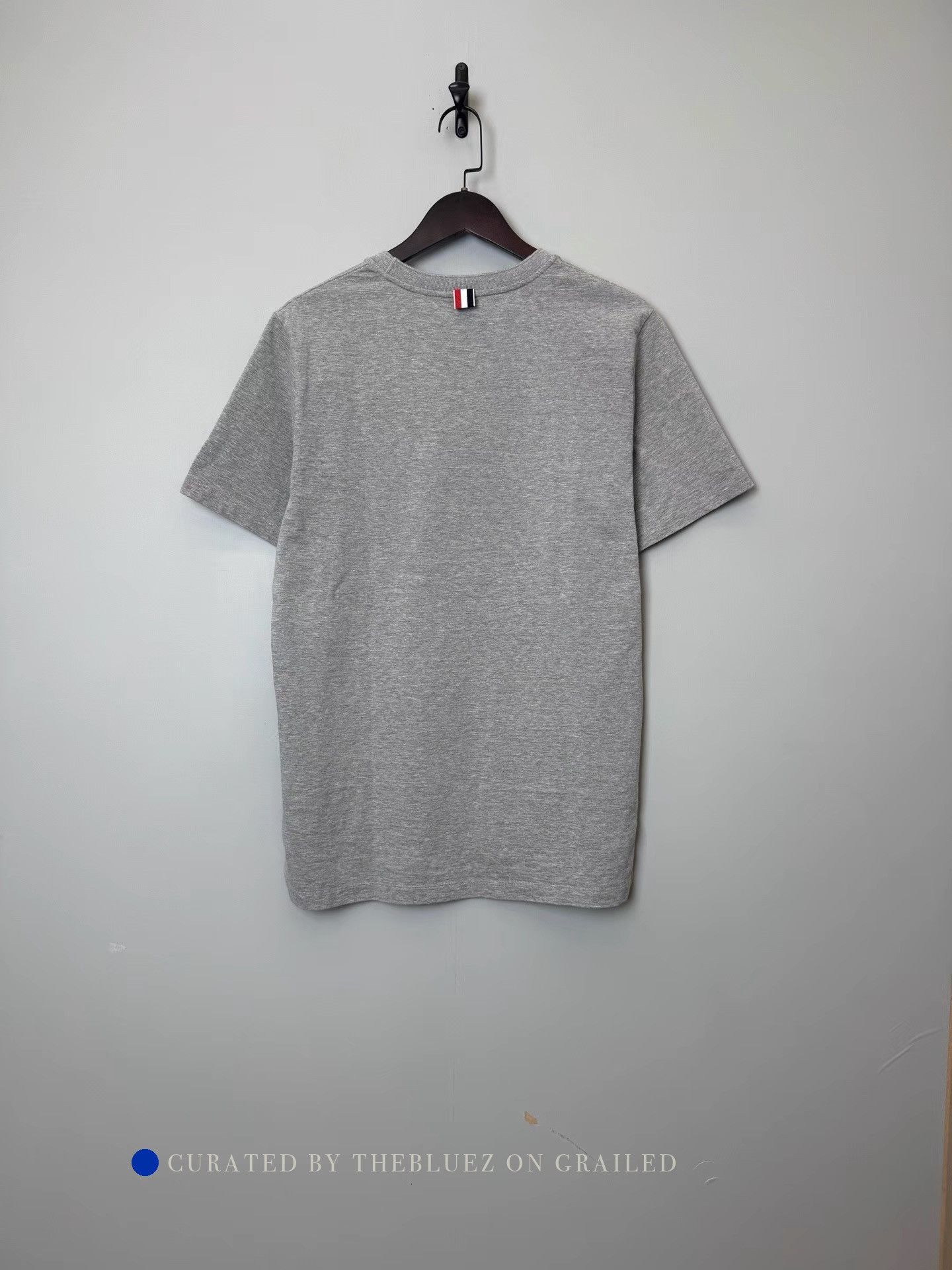 Thom Browne Classic Tricolor Short Sleeve Tee in Gray Size US M / EU 48-50 / 2 - 2 Thumbnail