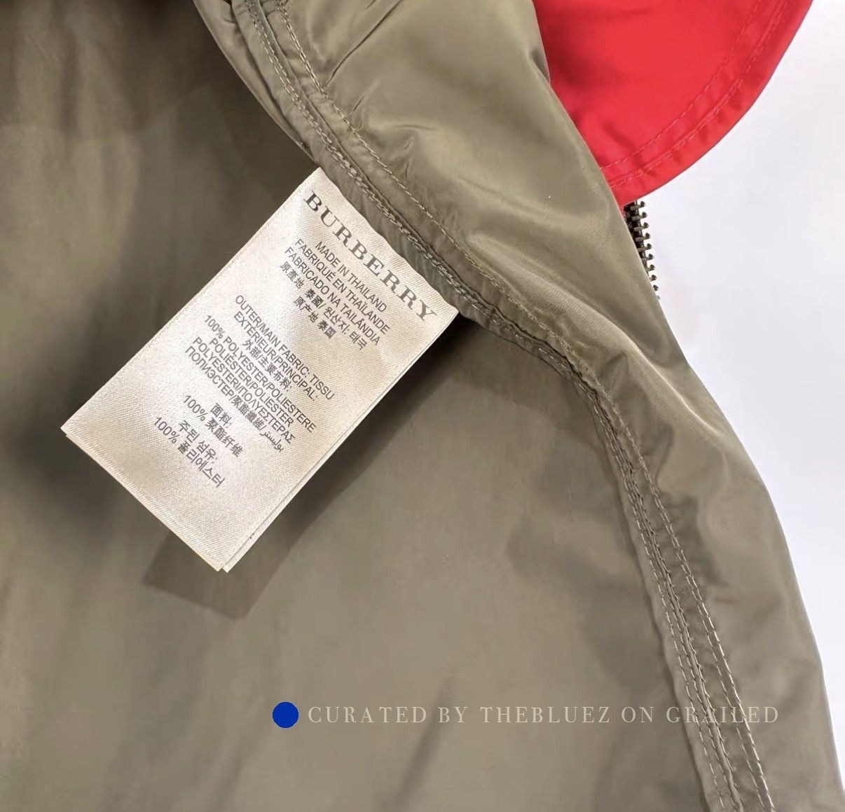 Burberry Color-Blocked Lightweight Jacket in Green Size US XS / EU 42 / 0 - 5 Thumbnail