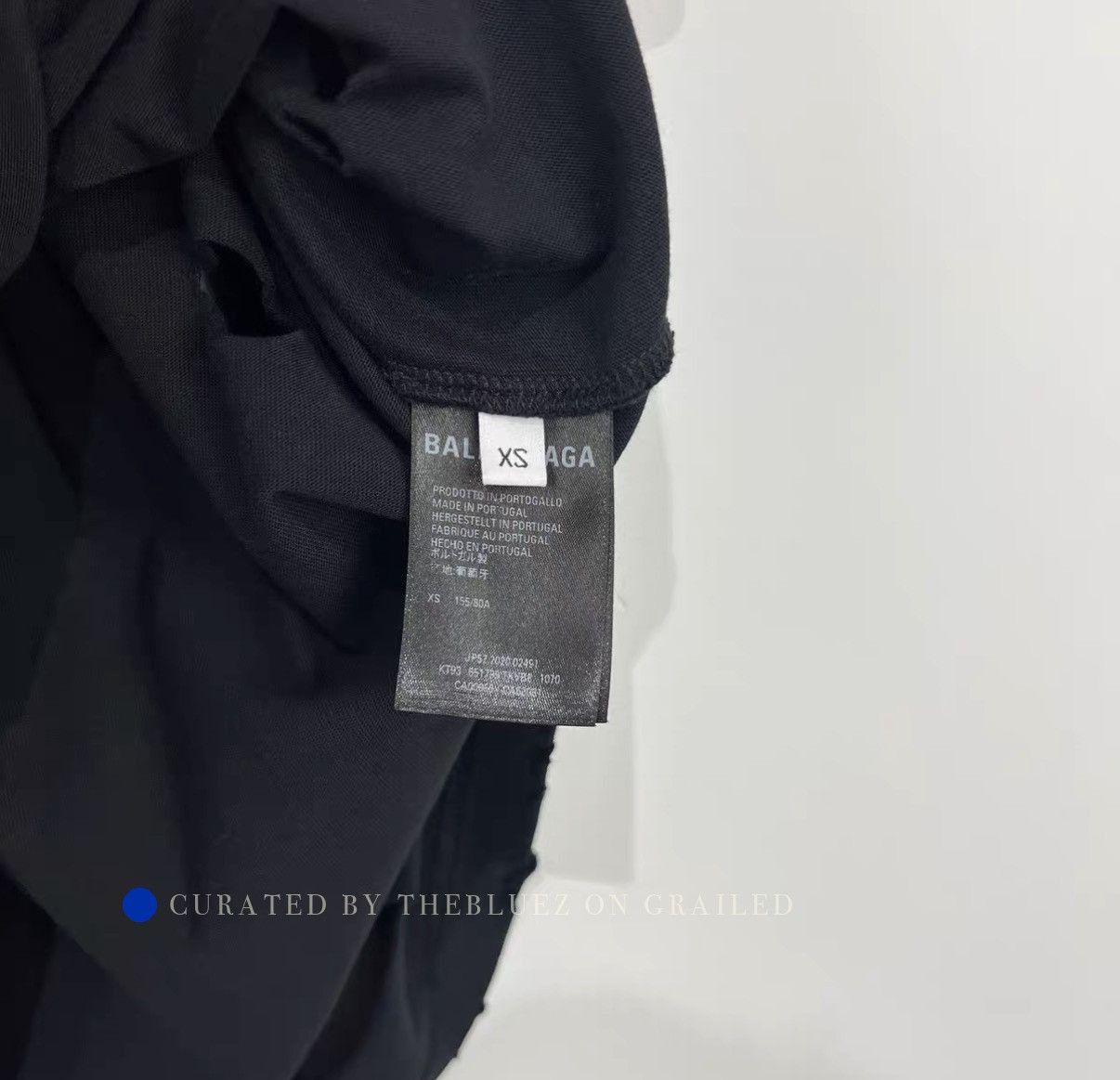 Balenciaga Vintage Ripped Black T-Shirt Size US XS / EU 42 / 0 - 4 Thumbnail
