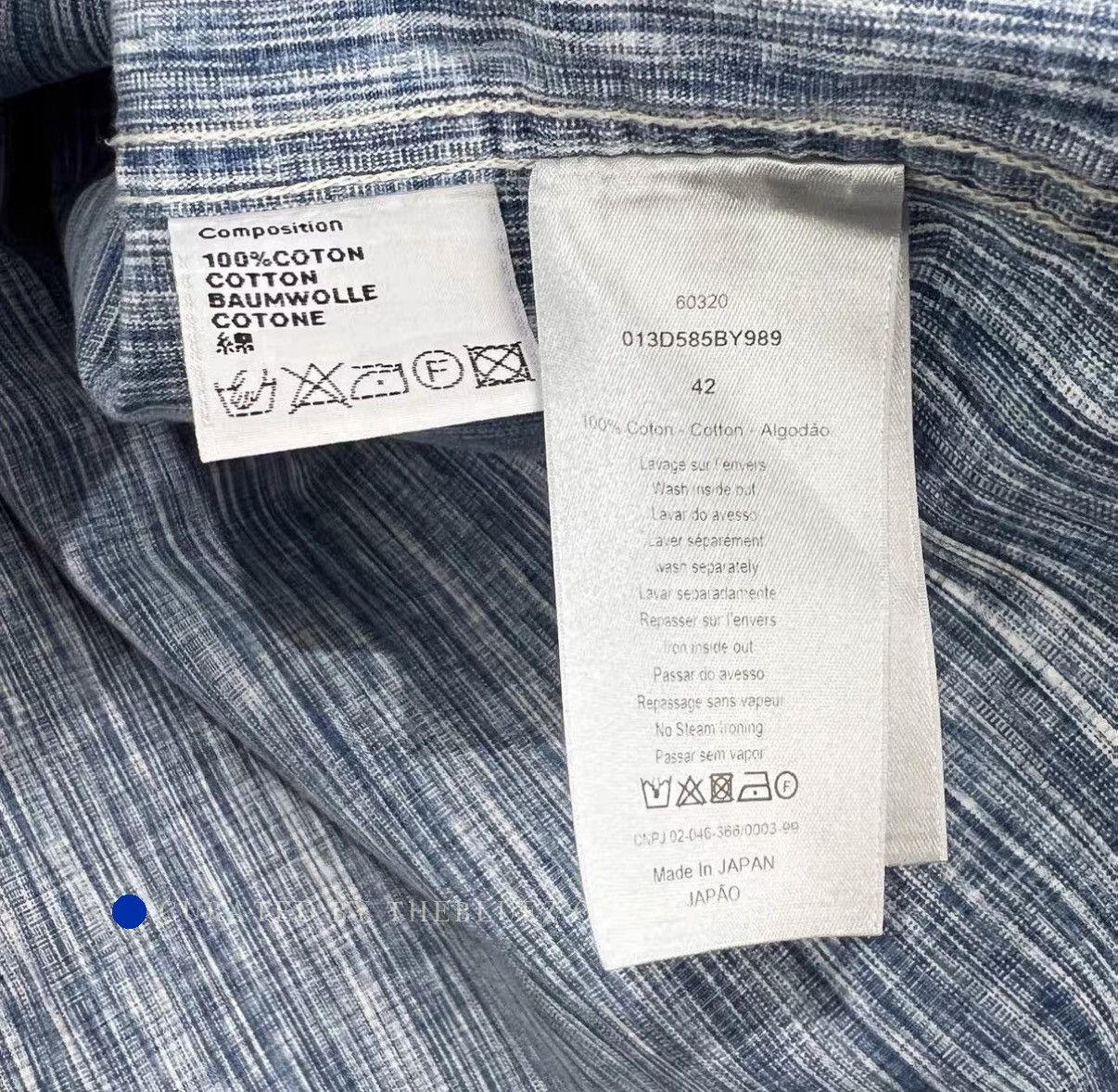 Dior Vintage Monogram Denim Button-Up Shirt Size US XS / EU 42 / 0 - 4 Thumbnail