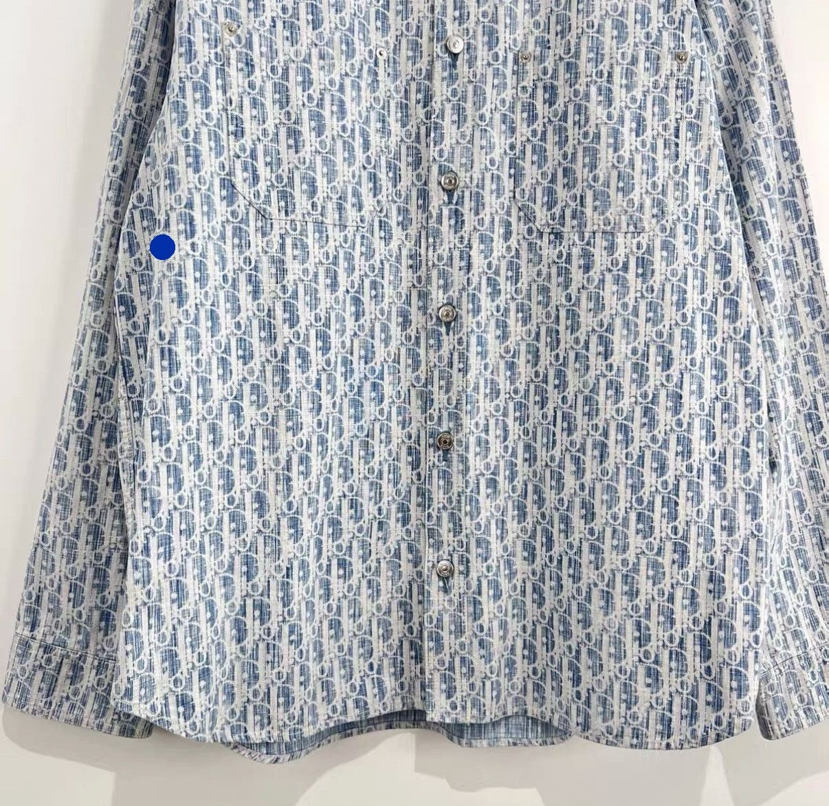 Dior Vintage Monogram Denim Button-Up Shirt Size US XS / EU 42 / 0 - 3 Thumbnail