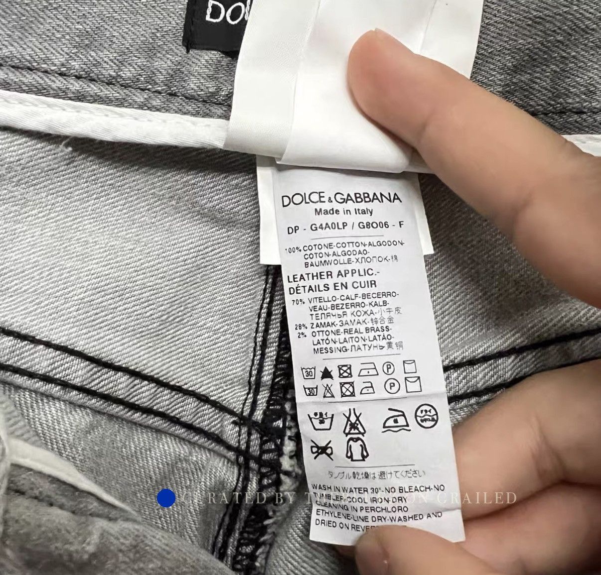 Dolce & Gabbana Light Washed Gray Denim Jeans Size US 28 / EU 44 - 6 Thumbnail
