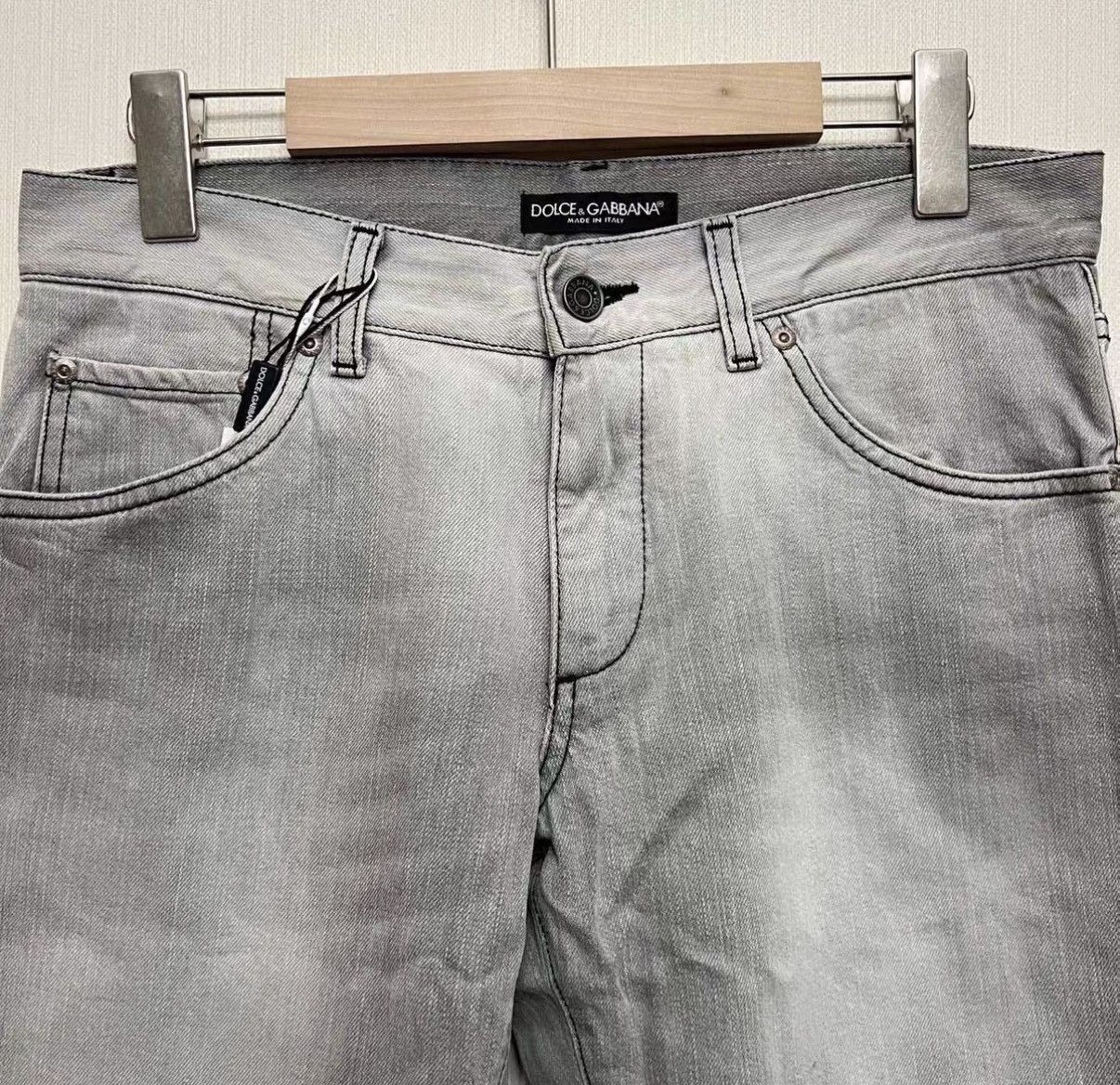 Dolce & Gabbana Light Washed Gray Denim Jeans Size US 28 / EU 44 - 3 Thumbnail