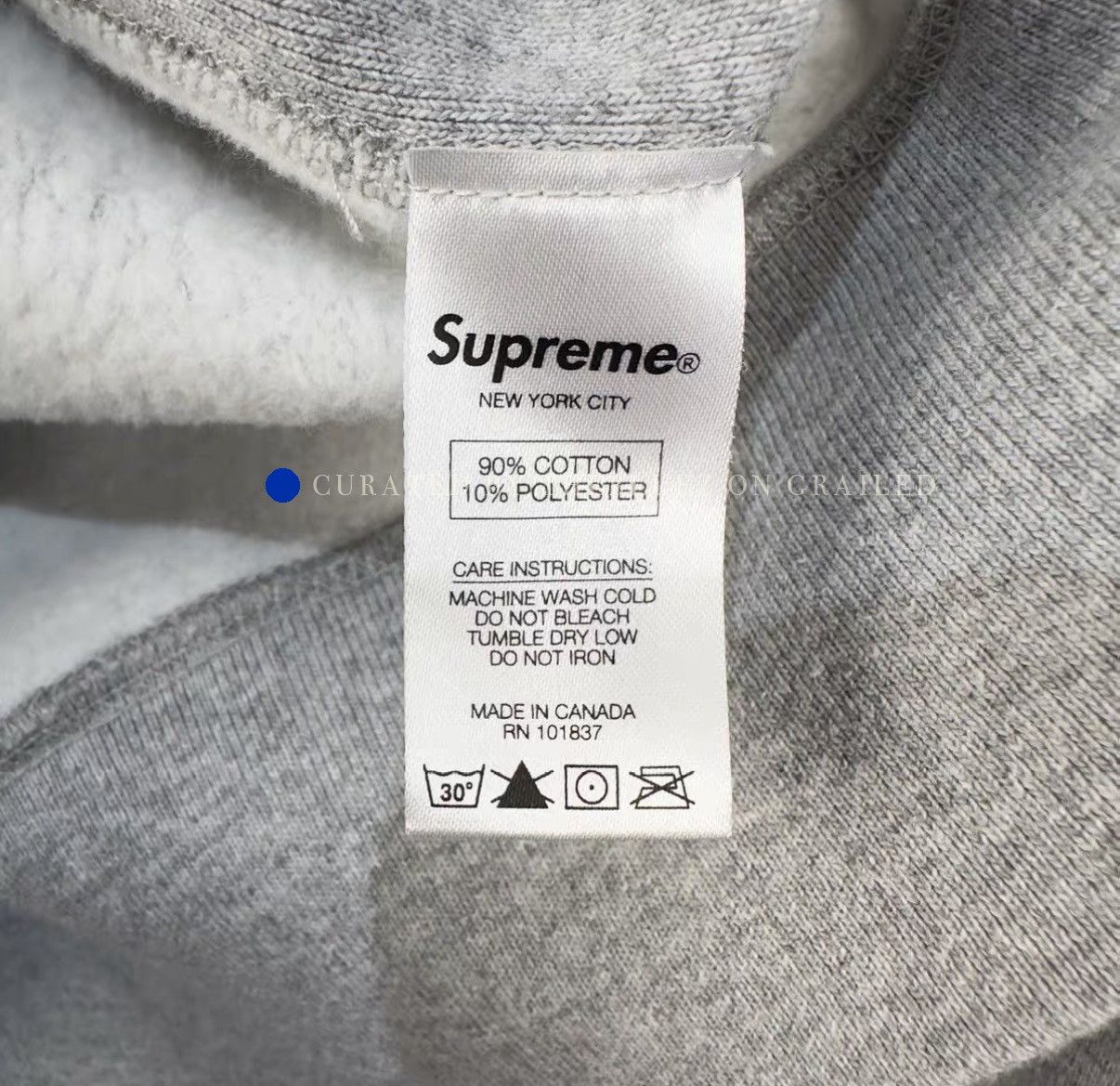 Supreme Reflective Logo Gray Hoodie Size US M / EU 48-50 / 2 - 5 Thumbnail