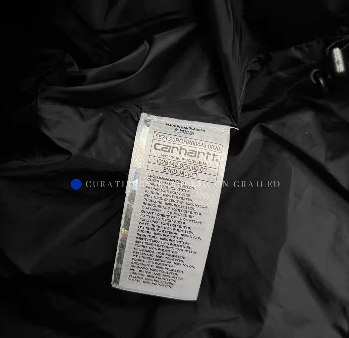 Carhartt Wip Thick Nylon Down Jacket in Blue Size US S / EU 44-46 / 1 - 5 Thumbnail