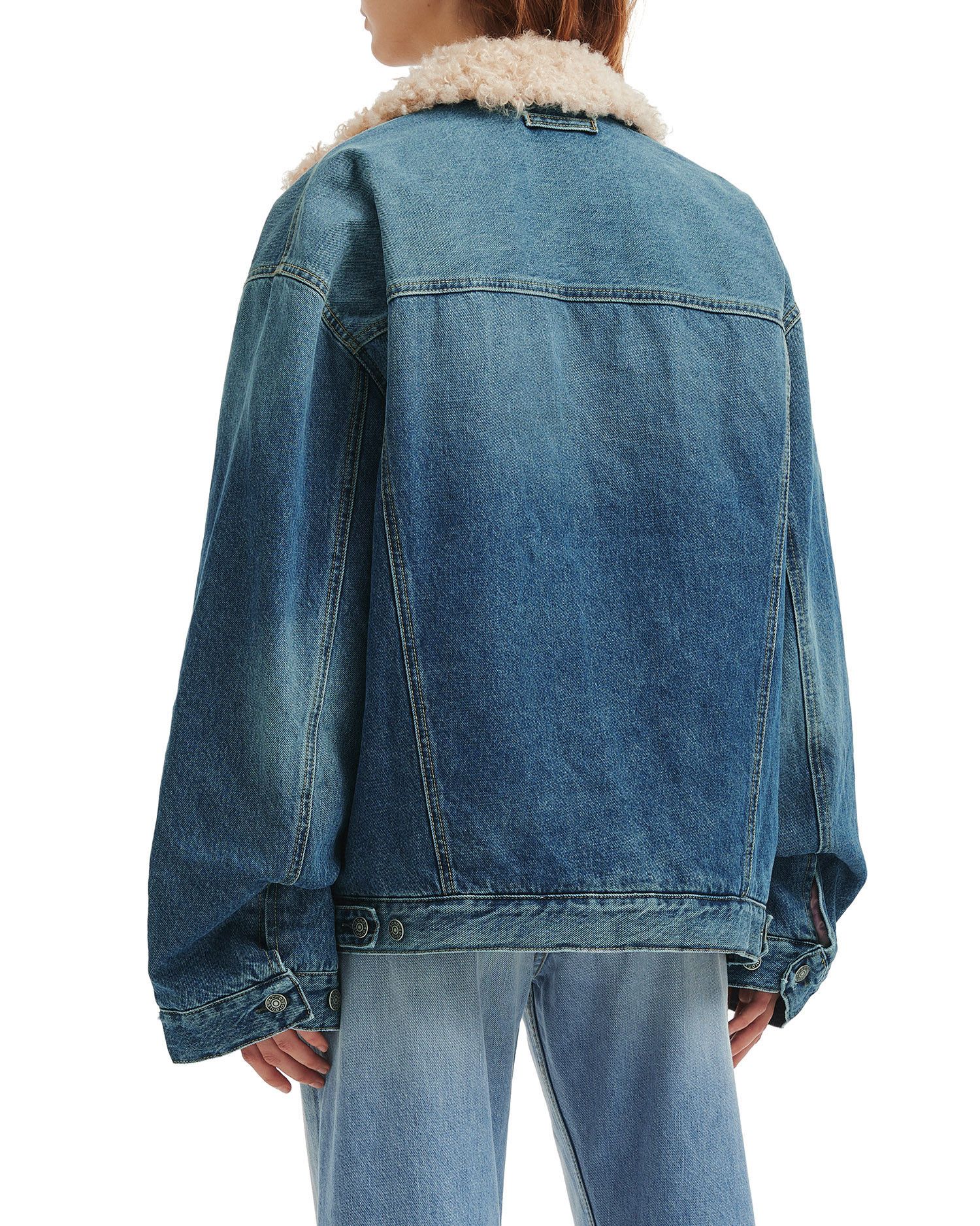 Acne Studios Acne Studios Fur Collar Denim Jacket Size XXS / US 00 / IT 34 - 4 Thumbnail