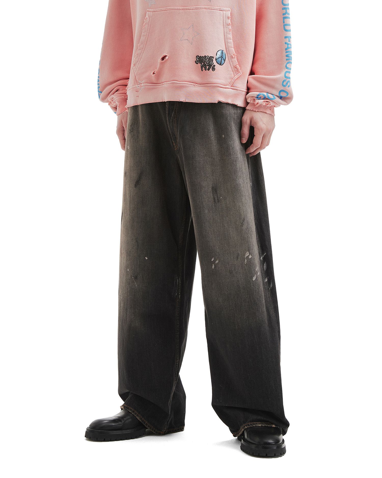 Acne Studios Acne Studios Distressed Wide Leg Jeans Size US 32 / EU 48 - 3 Thumbnail