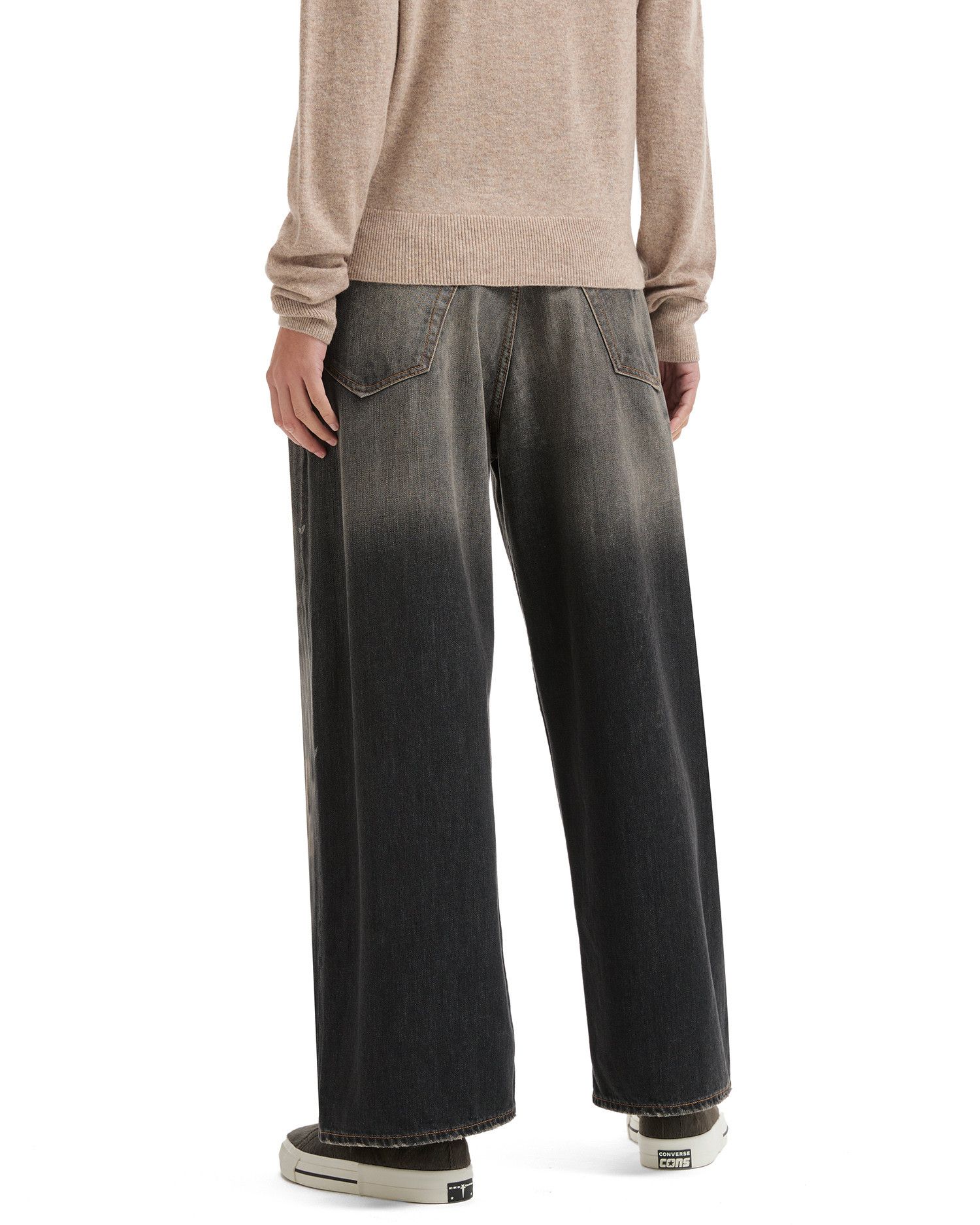 Acne Studios Acne Studios 2023 SUPER BAGGY Distressed Wide Leg Jeans Size 22" - 4 Thumbnail