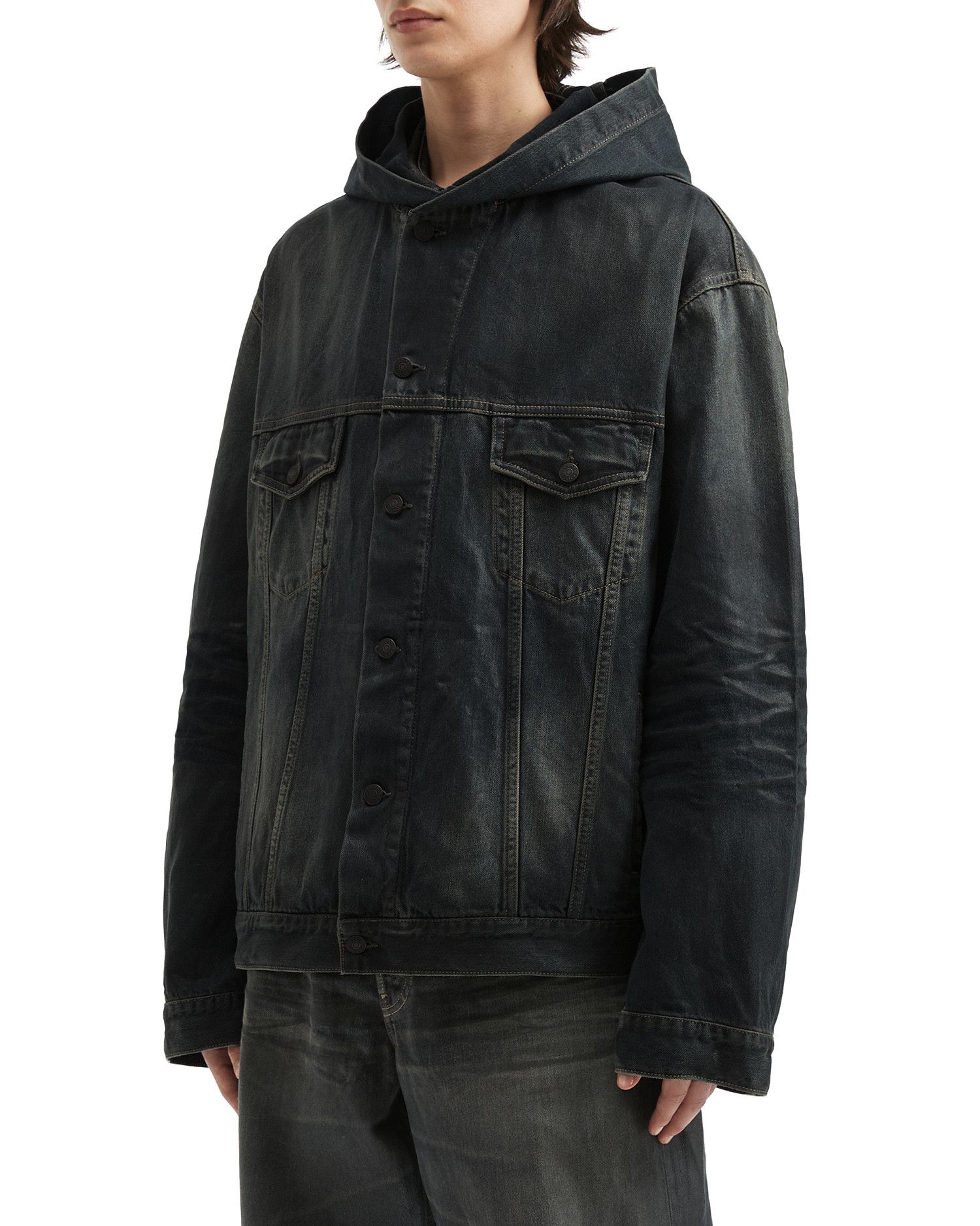 Acne Studios Acne Studios Hooded Denim Jacket Size US M / EU 48-50 / 2 - 3 Thumbnail