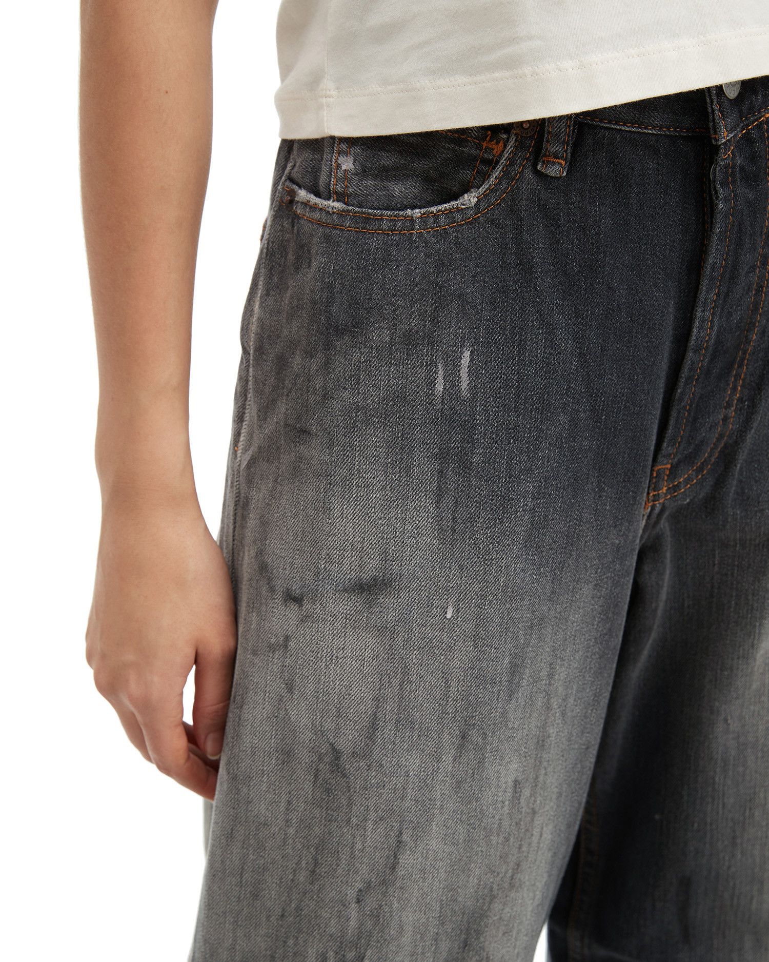 Acne Studios Acne Studios 1981 BAGGY FIT Splatter Distressed Design Jeans Size 24" / US 00 / IT 34 - 5 Thumbnail