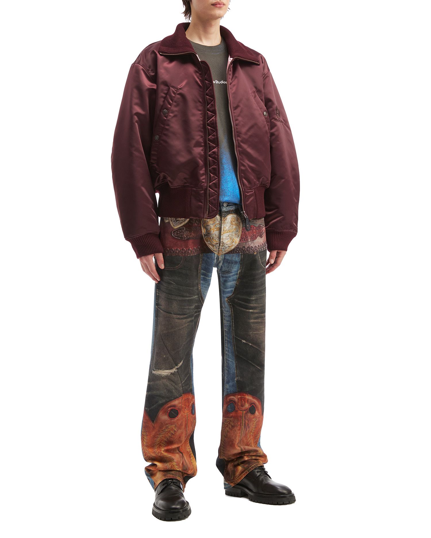 Acne Studios Acne Studios Pattern Spliced Design Jeans Size US 30 / EU 46 - 2 Thumbnail
