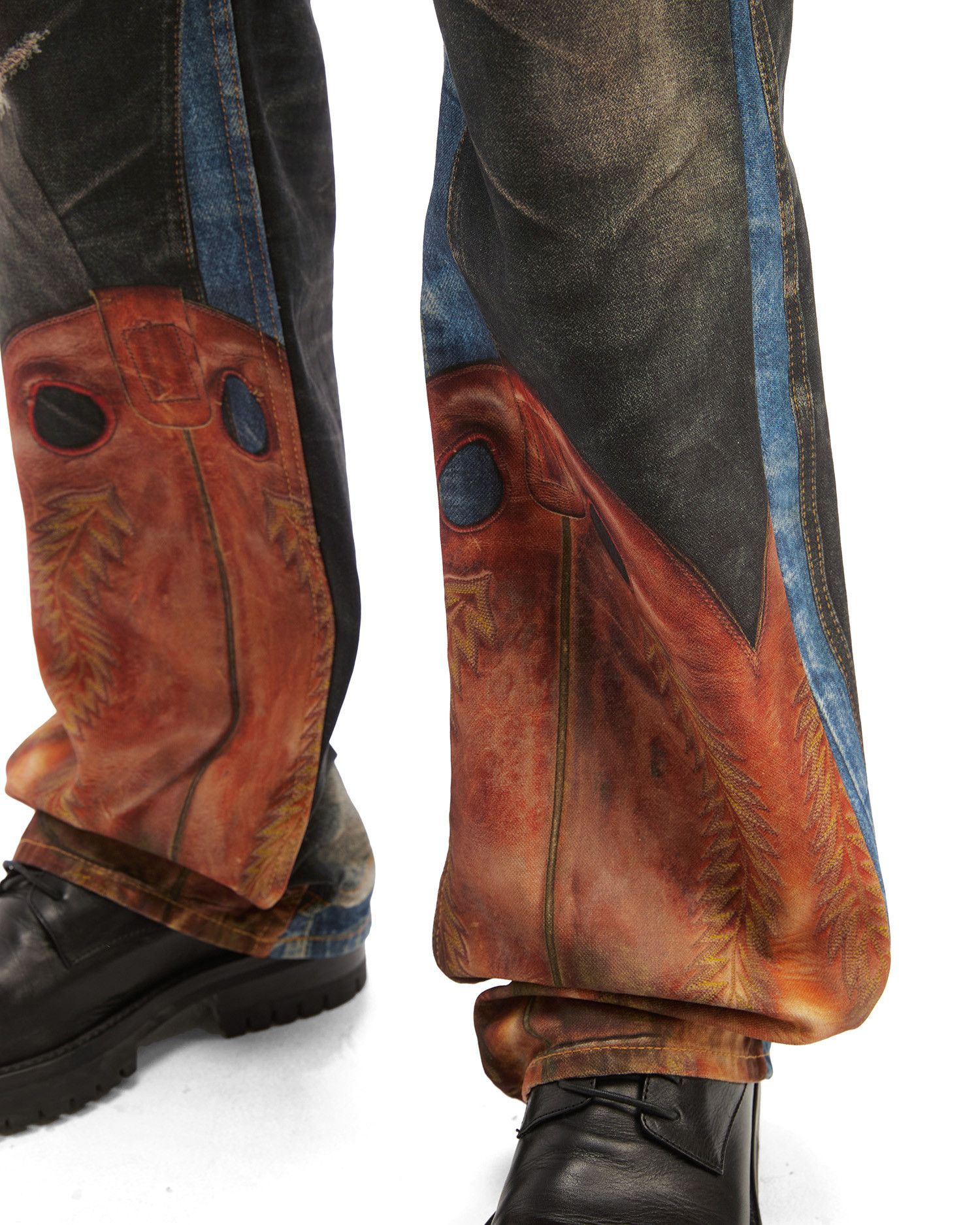 Acne Studios Acne Studios Pattern Spliced Design Jeans Size US 34 / EU 50 - 5 Thumbnail