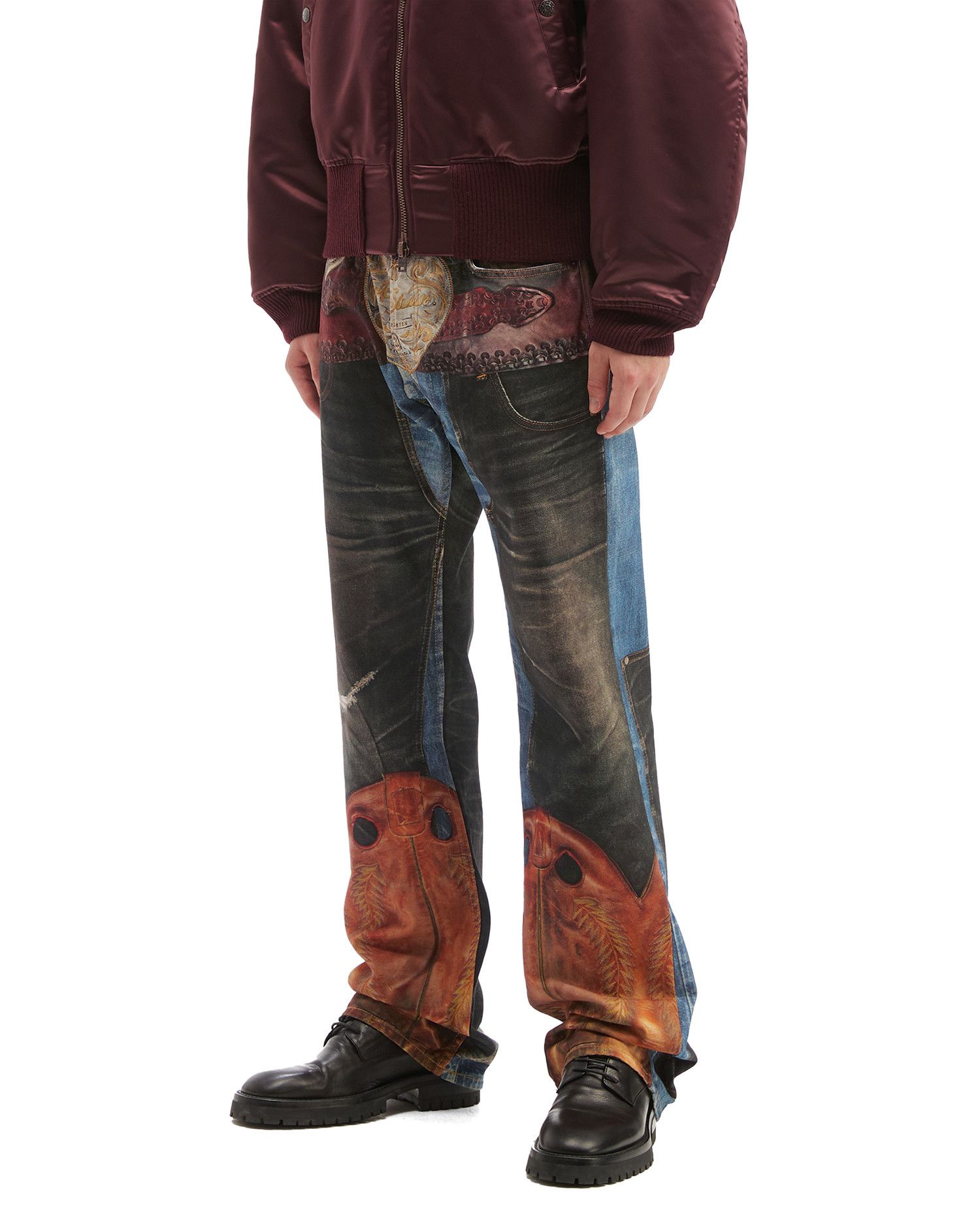 Acne Studios Acne Studios Pattern Spliced Design Jeans Size US 34 / EU 50 - 3 Thumbnail
