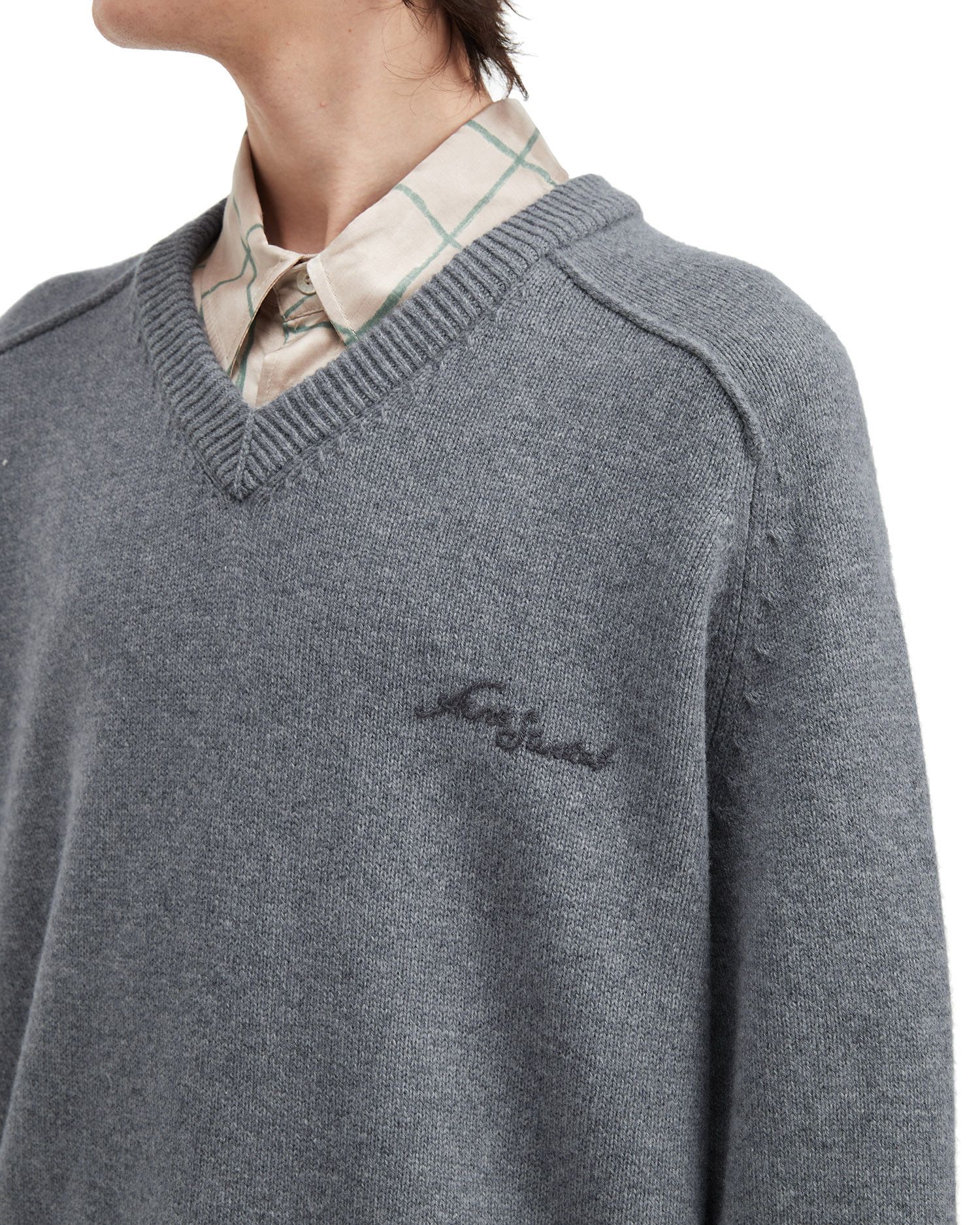 Acne Studios Acne Studios V Collar Knitwear Size US M / EU 48-50 / 2 - 5 Thumbnail