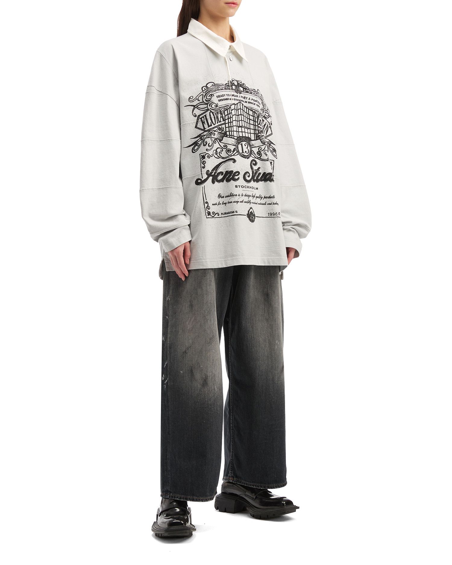 Acne Studios Acne Studios 2023 SUPER BAGGY Splatter Faded Effect Jeans Size 24" / US 00 / IT 34 - 2 Thumbnail