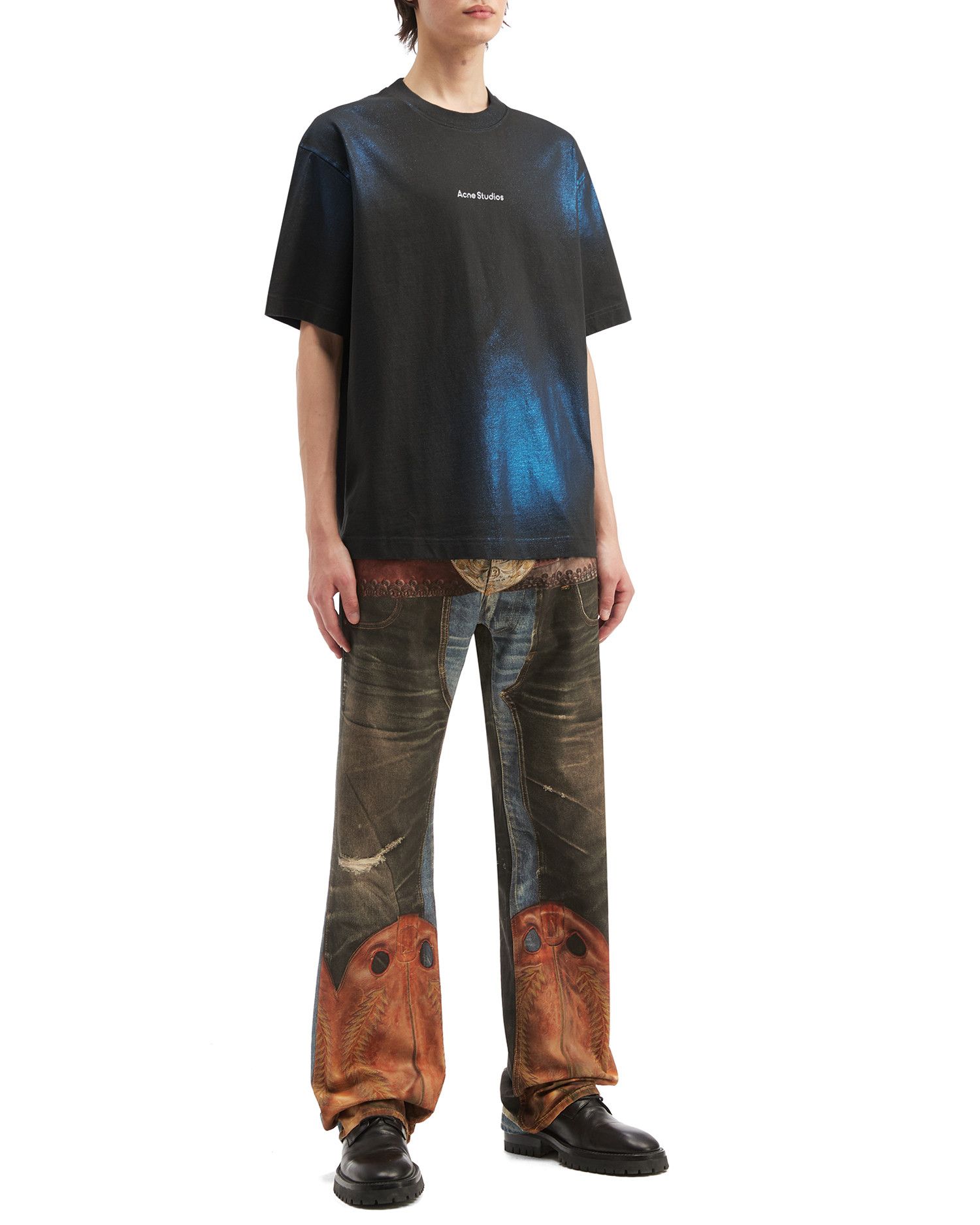Acne Studios Acne Studios Tie-dye Design Short Sleeve T-Shirt Size US XS / EU 42 / 0 - 2 Thumbnail