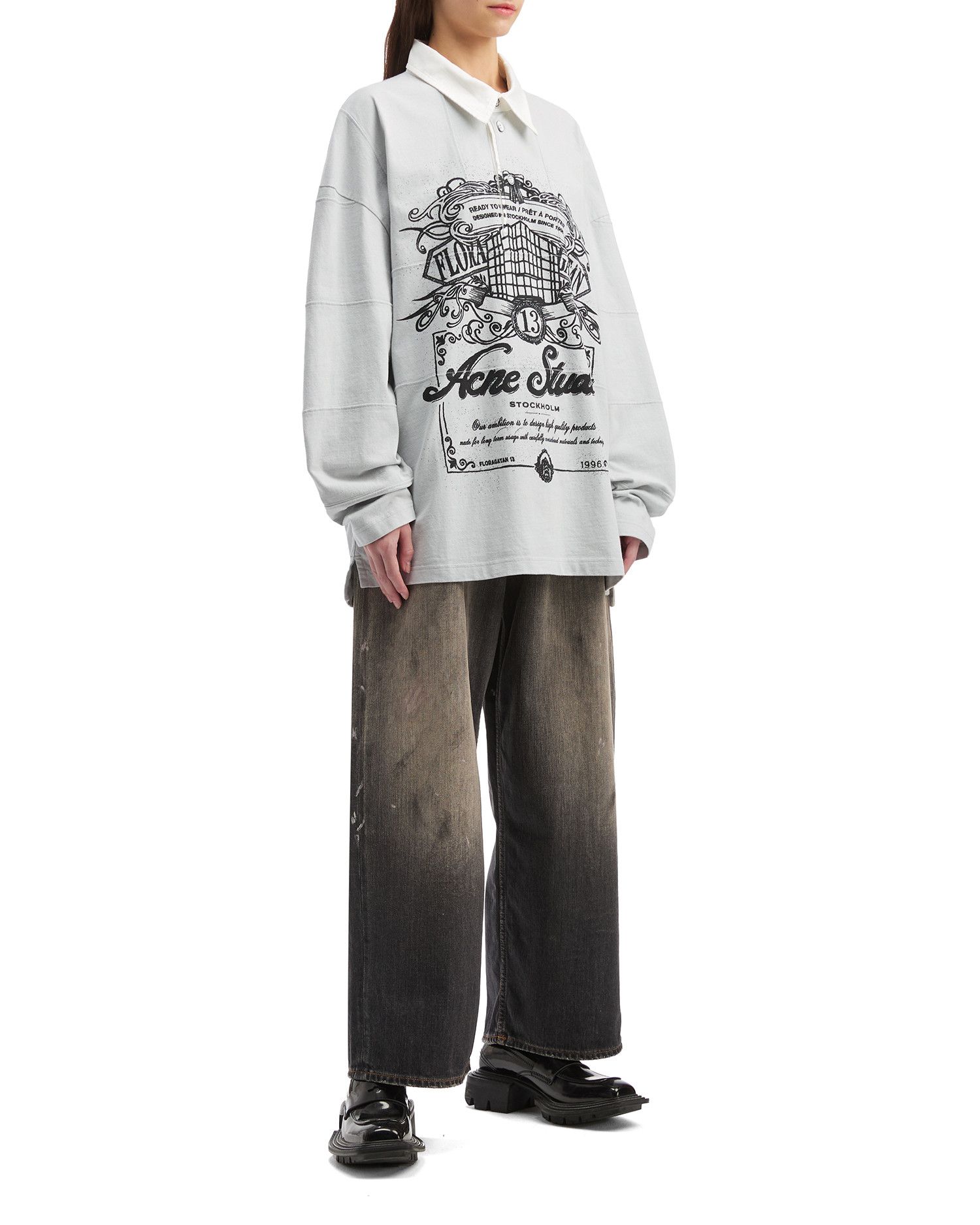 Acne Studios Acne Studios Pattern Print Long Sleeve Shirt Size S / US 4 / IT 40 - 2 Thumbnail