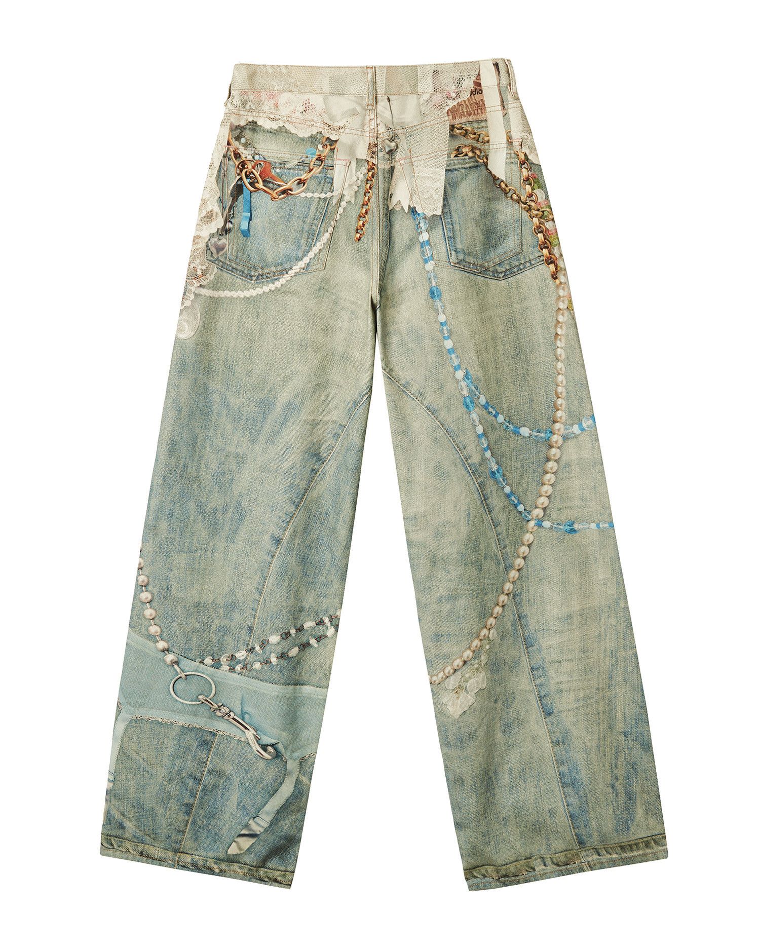 Acne Studios Acne Studios Bead Chain Pattern Print Jeans Size US 30 / EU 46 - 6 Thumbnail