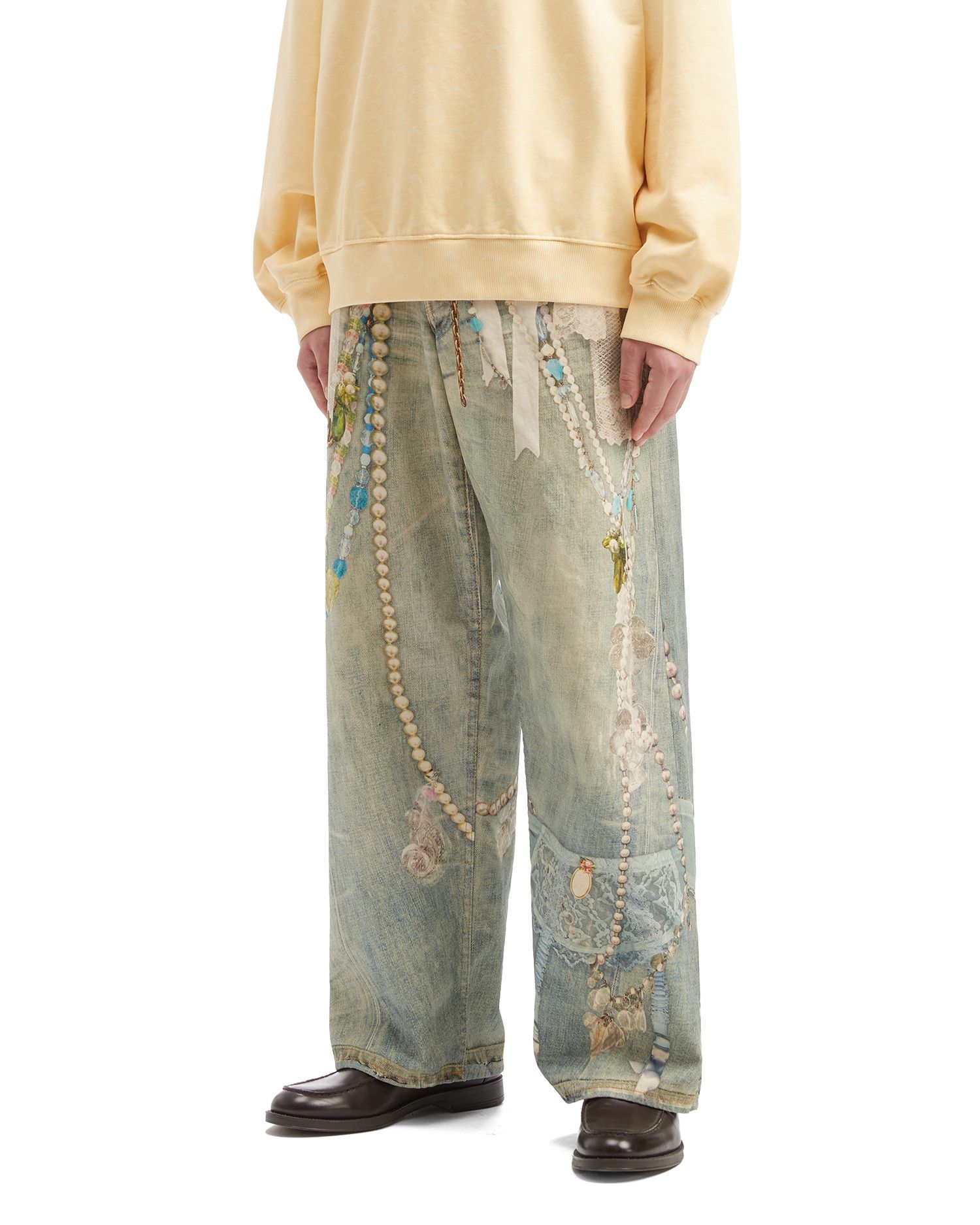 Acne Studios Acne Studios Bead Chain Pattern Print Jeans Size US 32 / EU 48 - 3 Thumbnail