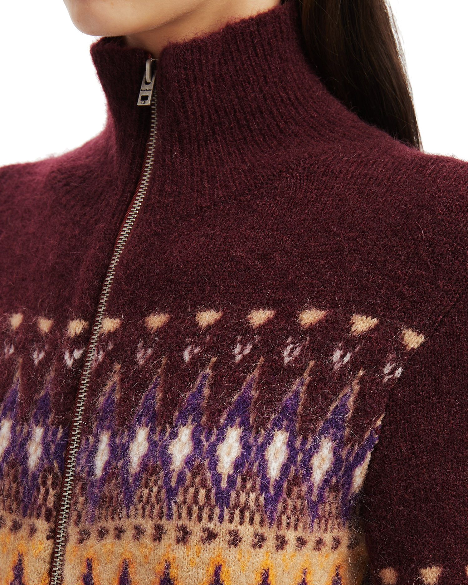 Acne Studios Acne Studios Geometric Pattern Knit Cardigan Size XS / US 0-2 / IT 36-38 - 5 Thumbnail